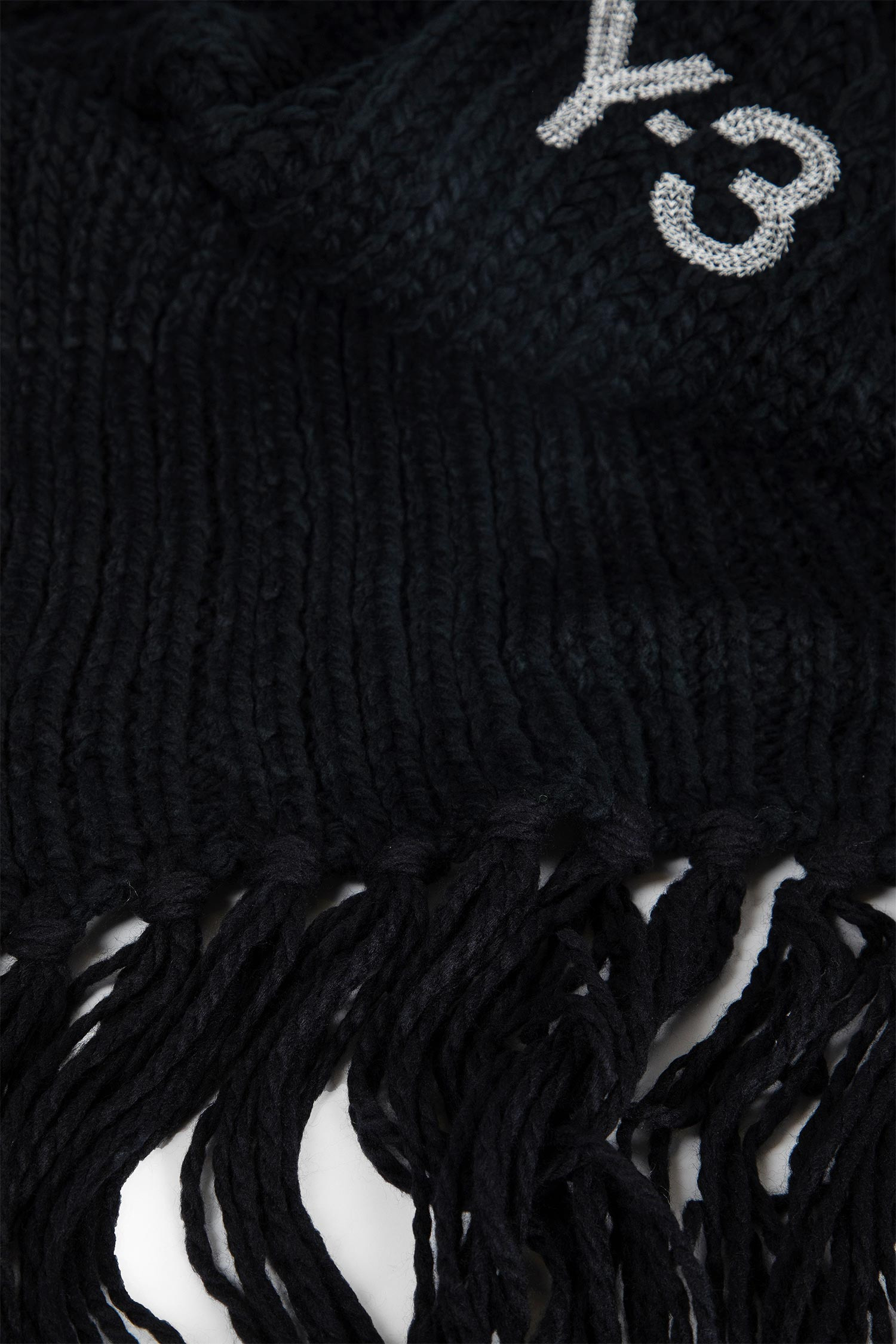 Y-3 Unisex Black Scarves - 2