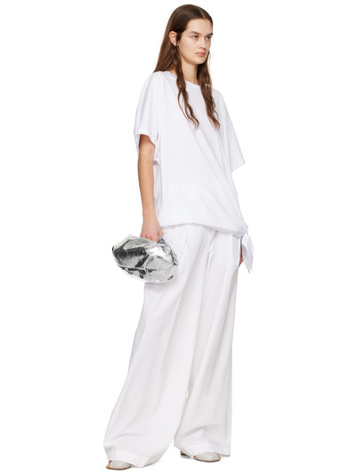 Dries Van Noten White Pleated Trousers outlook