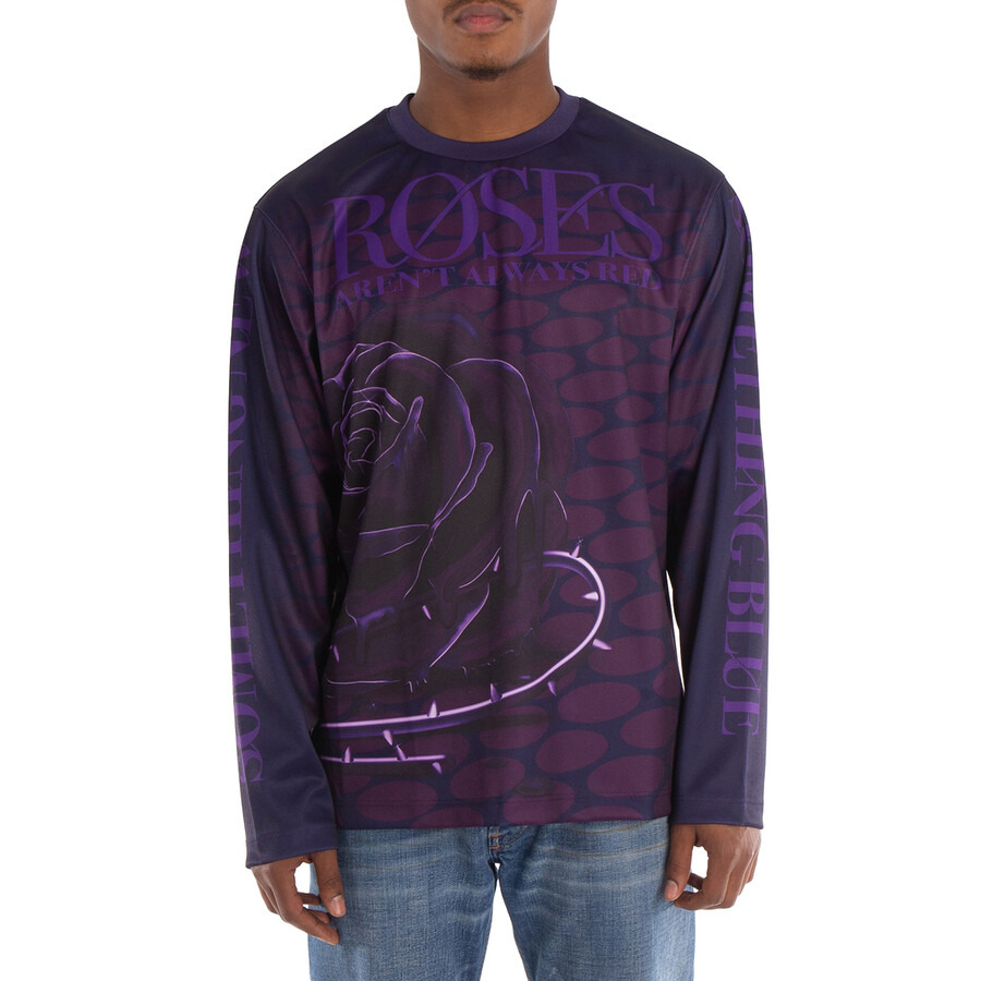 Burberry Rose-Print Long-Sleeve Jumper - 3
