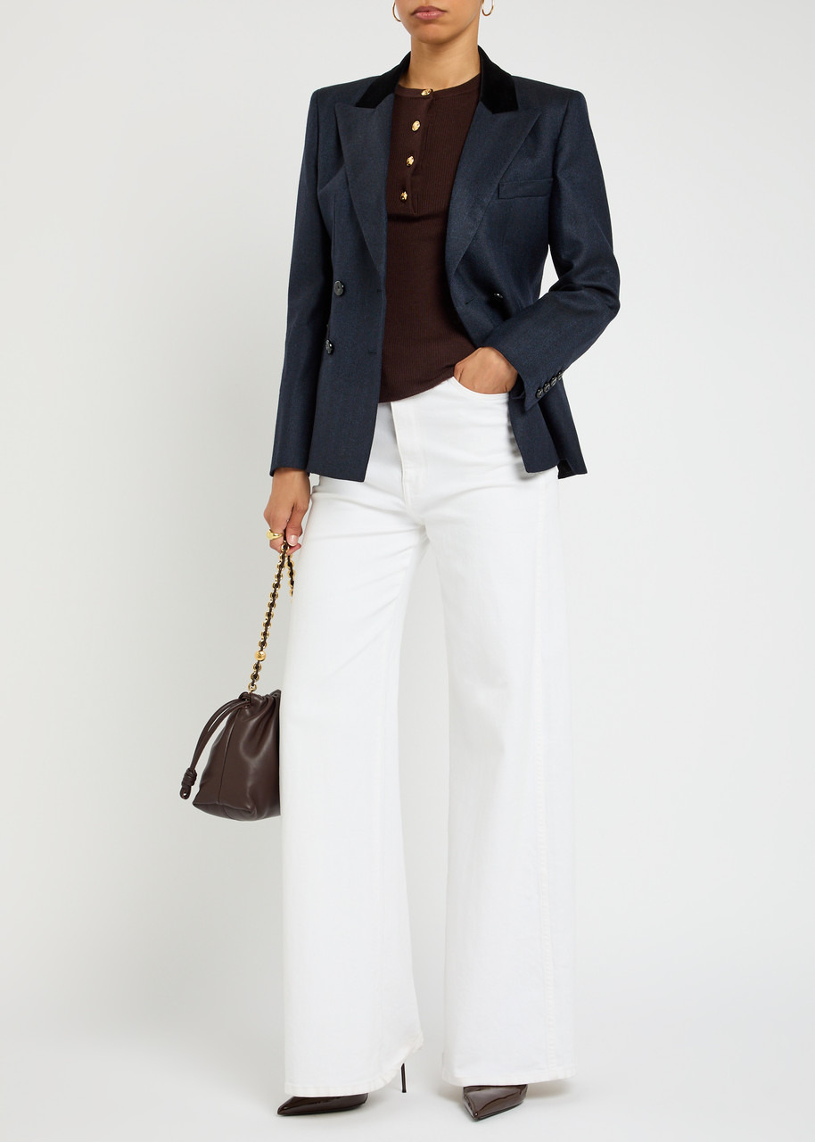 Blaze Milano Rolande Ribbed Cashmere and Silk-blend top - 4