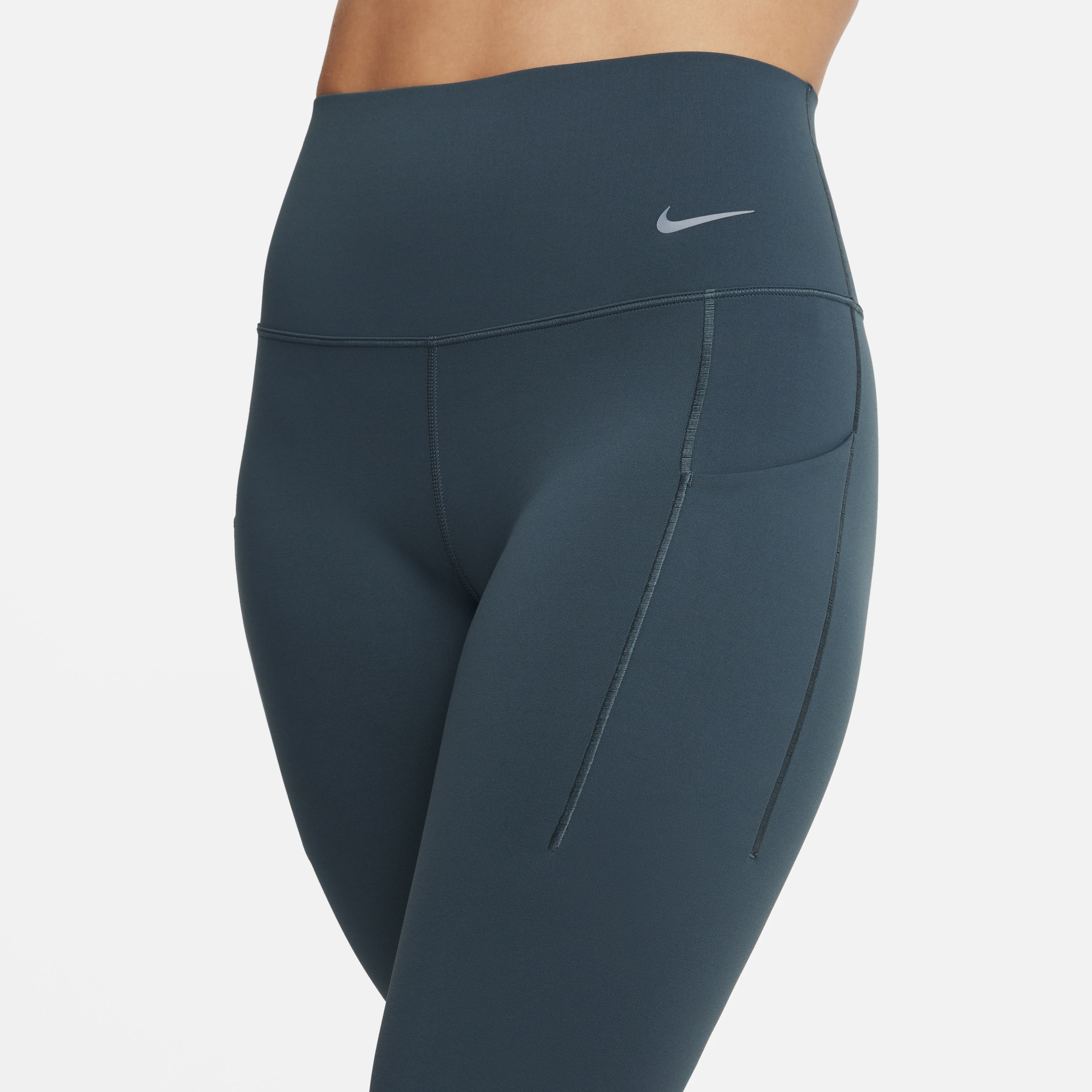 Nike Women's Universa Medium-Support High-Waisted 7/8 Leggings with Pockets - 4