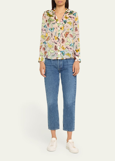 Alice + Olivia Eloise Boundless Butterfly Button-Front Blouse outlook