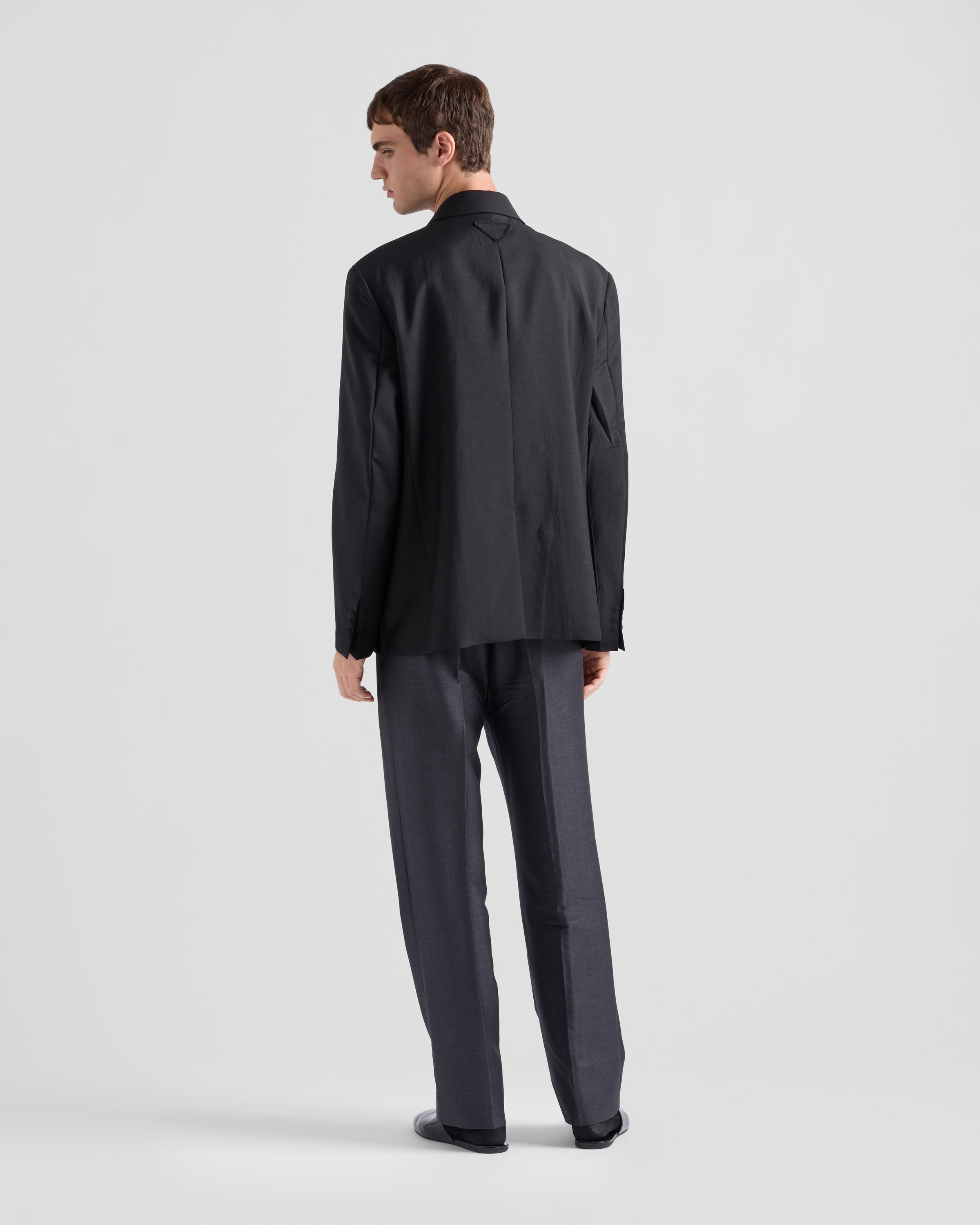 Mohair wool double-breasted jacket - 5