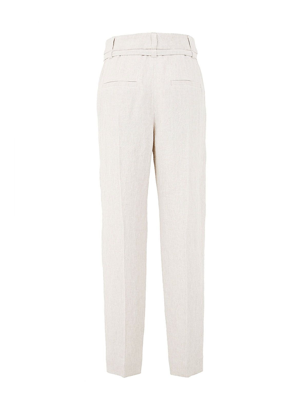 Women's Linen Straight Pants - 2