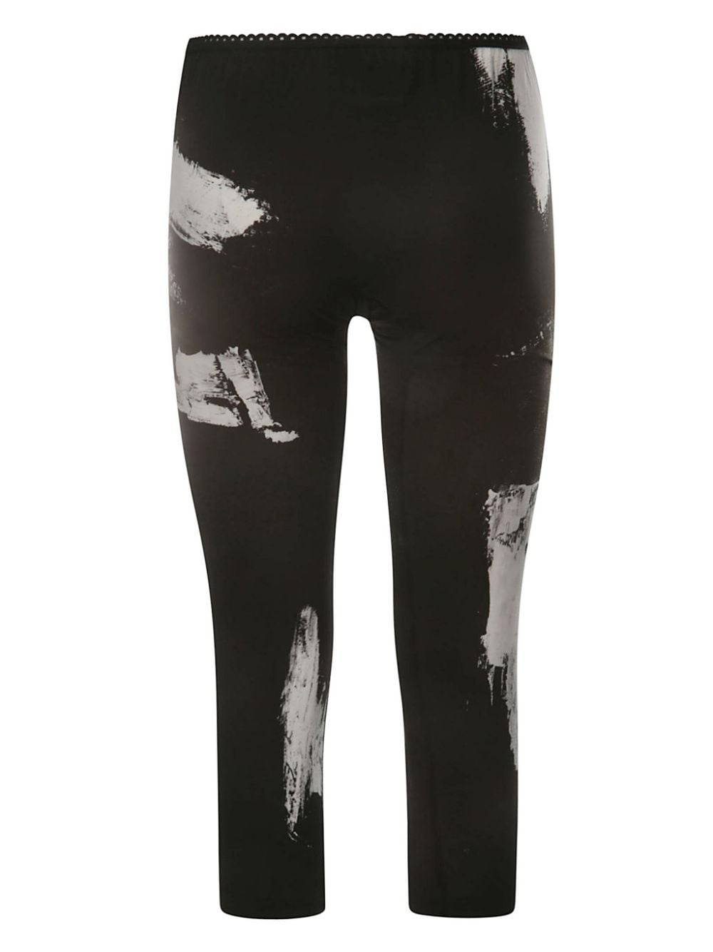 brushed-print cropped leggings - 2