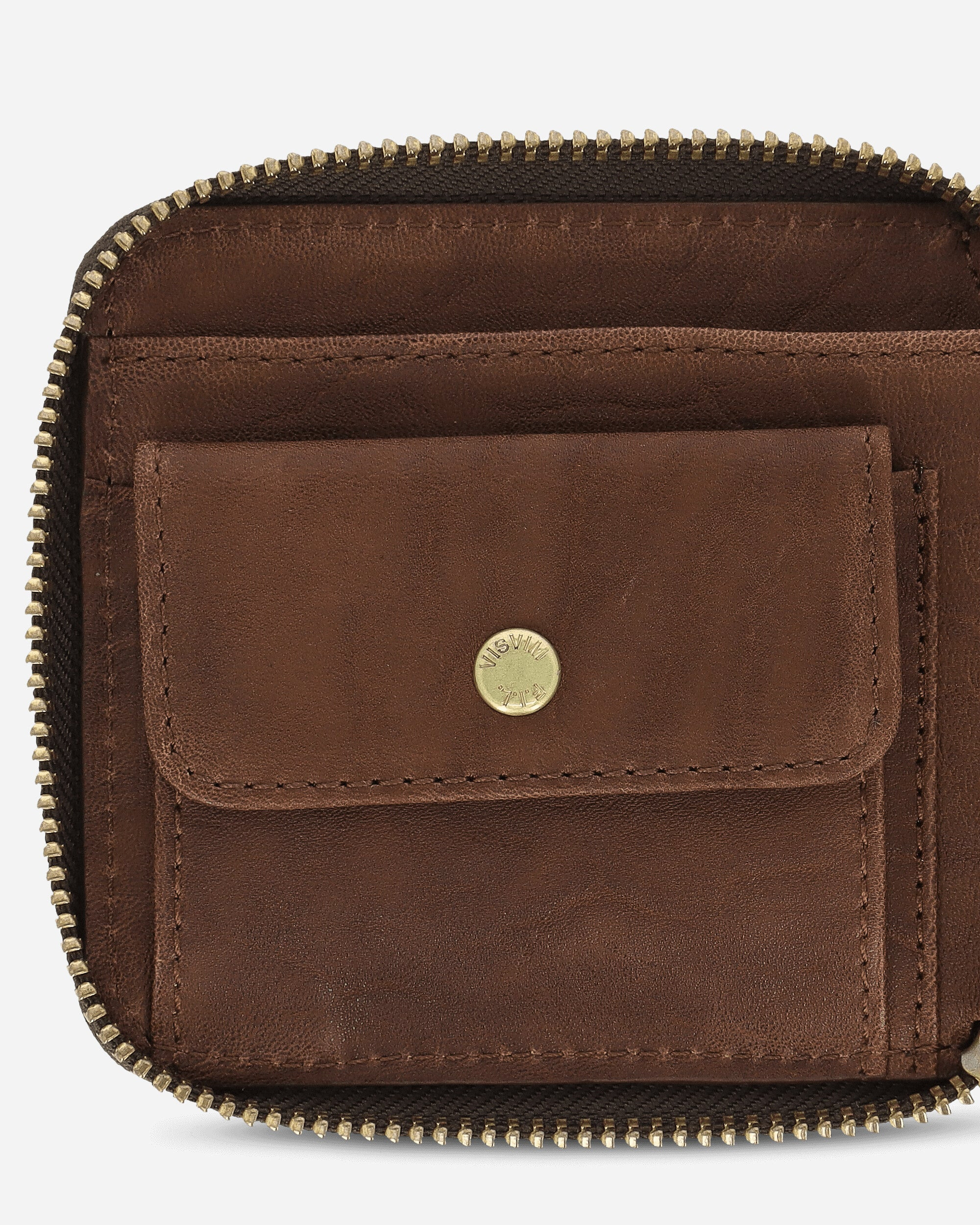 Leather Bi-Fold Wallet Brown - 5