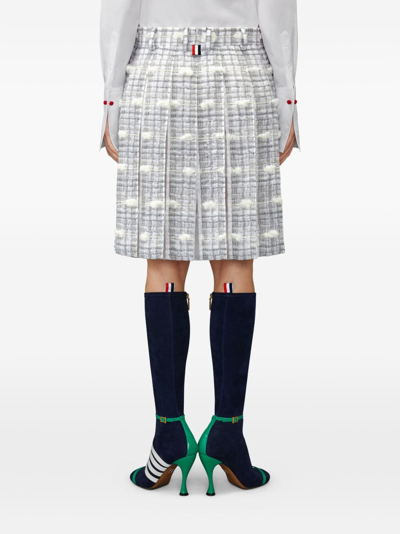 Repp striped pleated midi skirt 4
