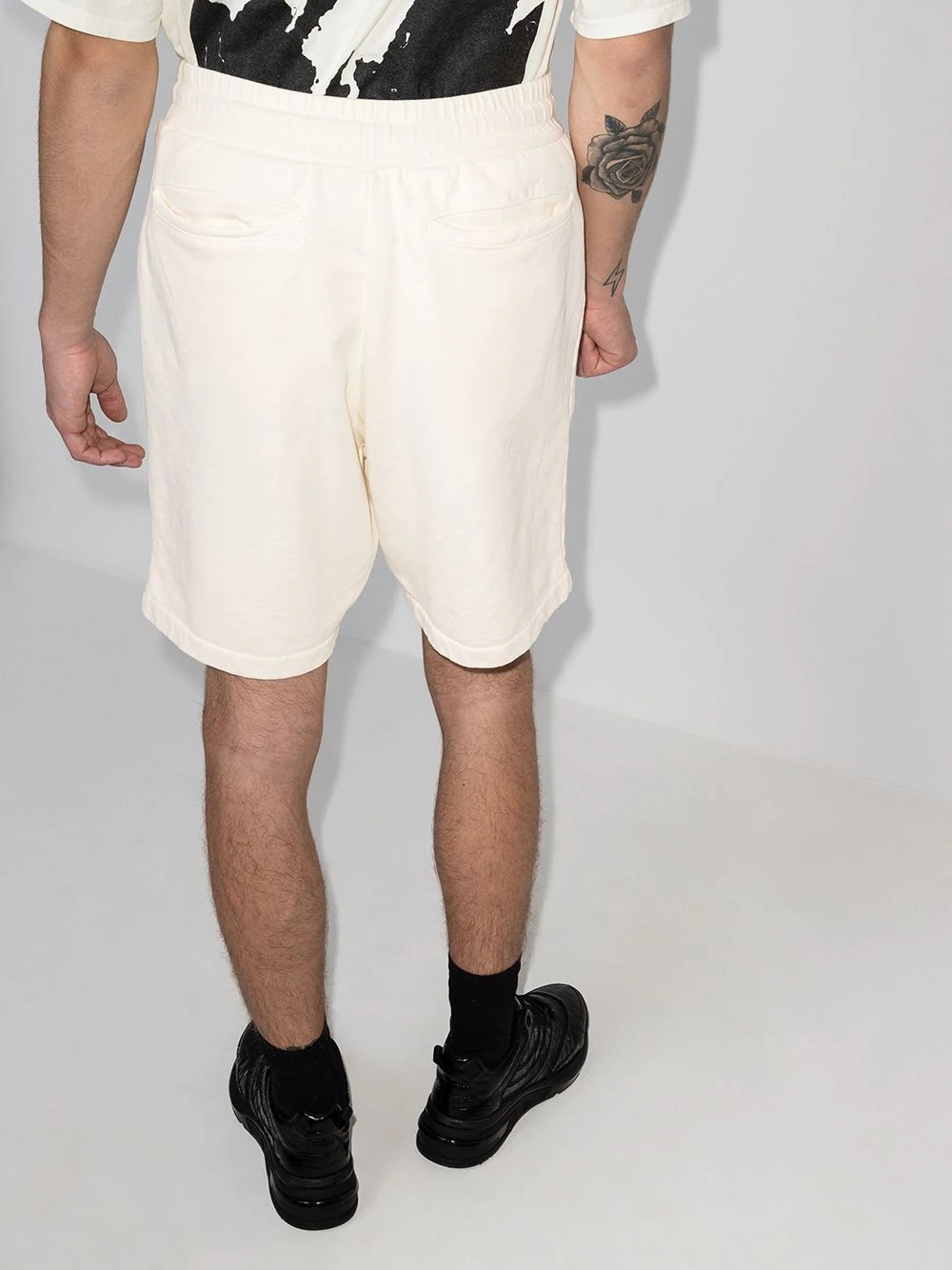 logo-embroidered track shorts - 3