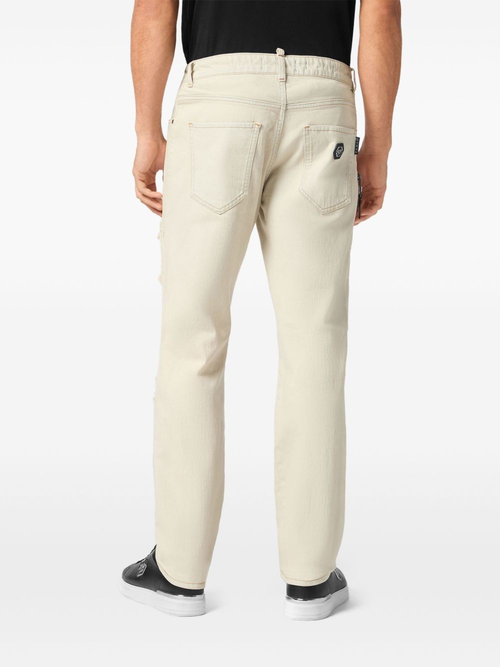 logo-patch jeans - 4