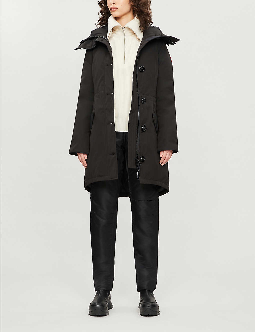 Rossclair shell parka coat - 2