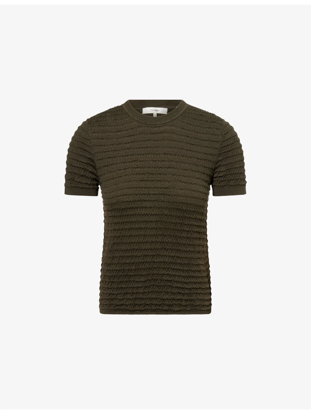 Smocked Silk-Blend T-shirt - 1