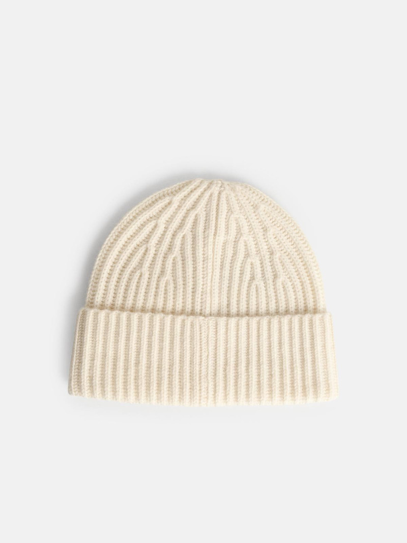 LISA YANG 'MARTIGNY' CREAM CASHMERE BEANIE outlook