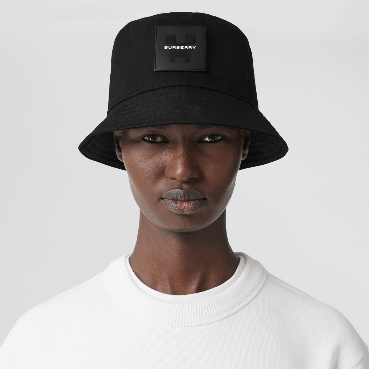 Logo Appliqué Cotton Gabardine Bucket Hat - 2