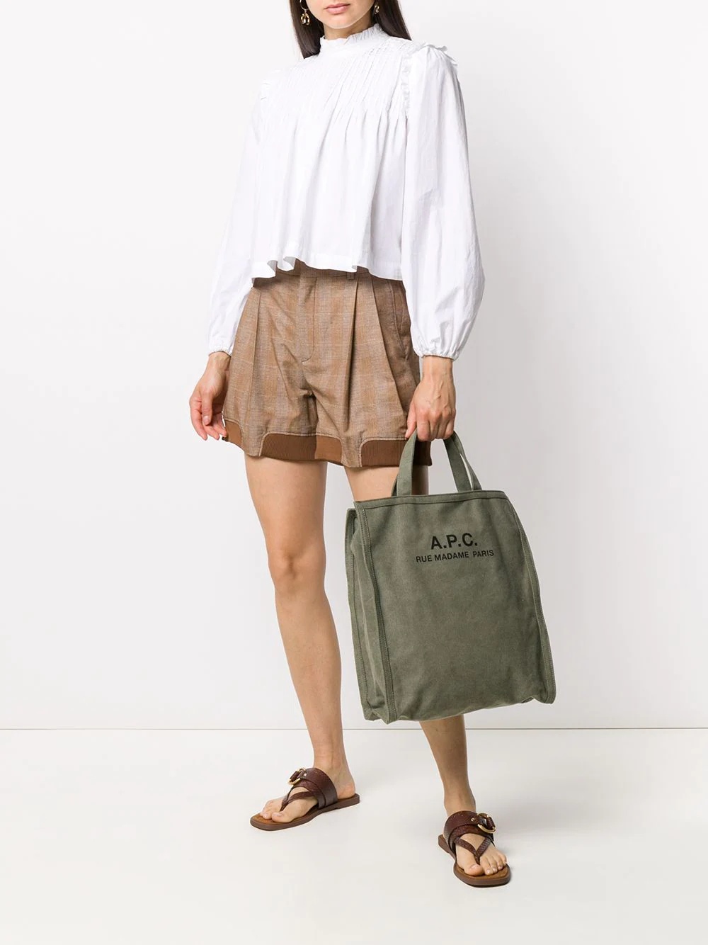 logo cotton tote bag - 2
