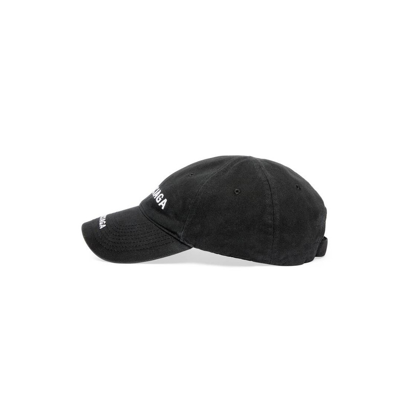 Double Logo Cap in Black Faded 4