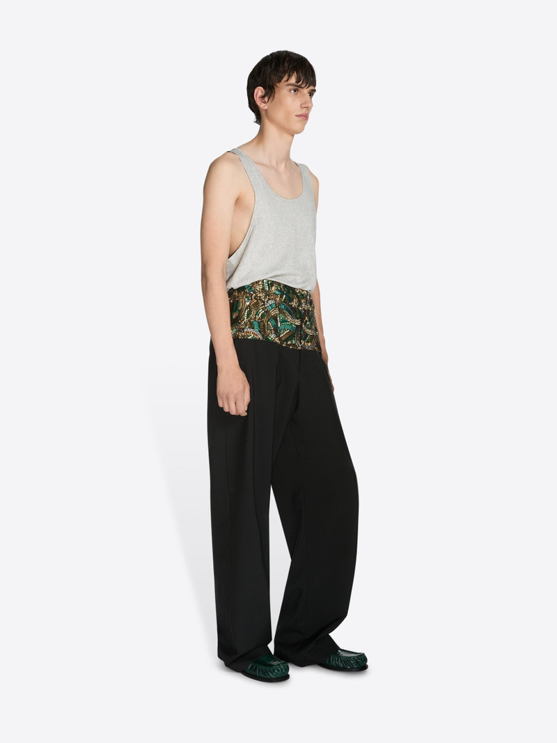 EMBROIDERED WAIST PANTS 3