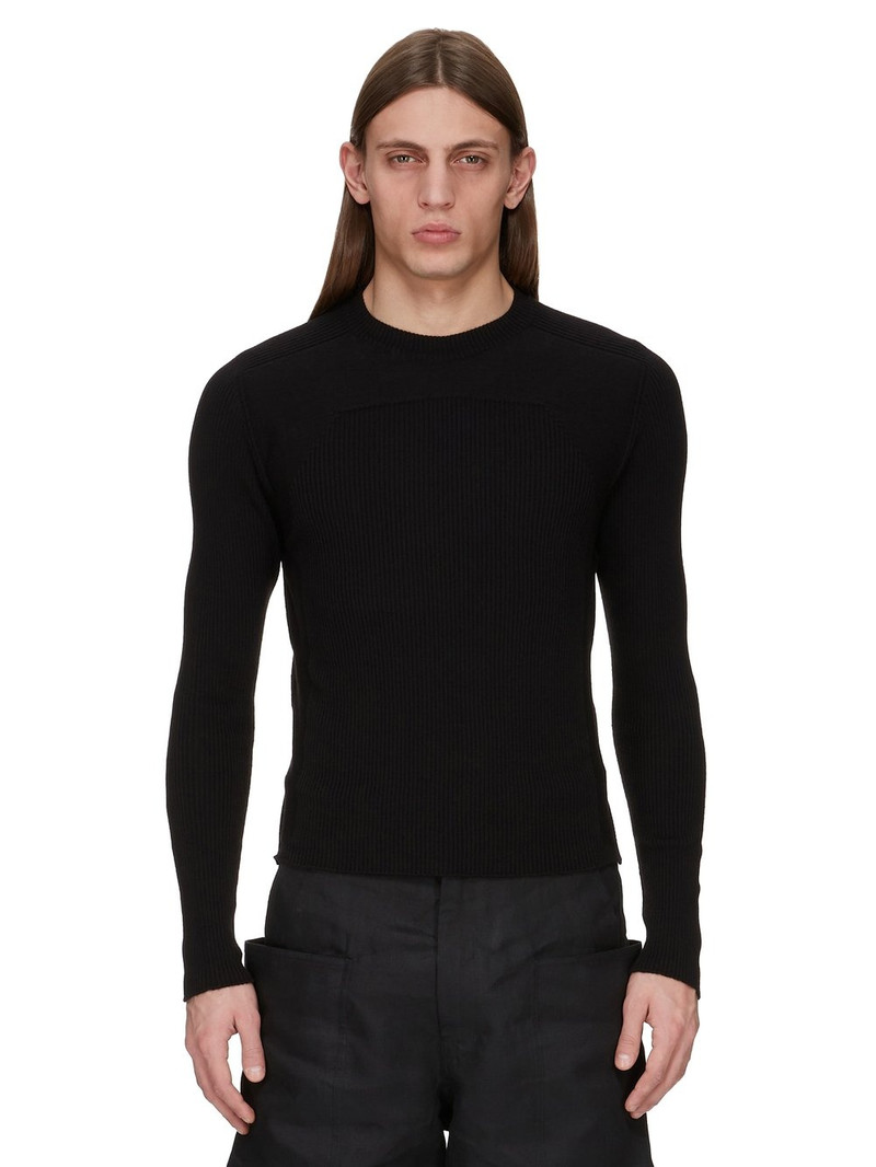 Black Concordians Ribbed Geo Sweater 1