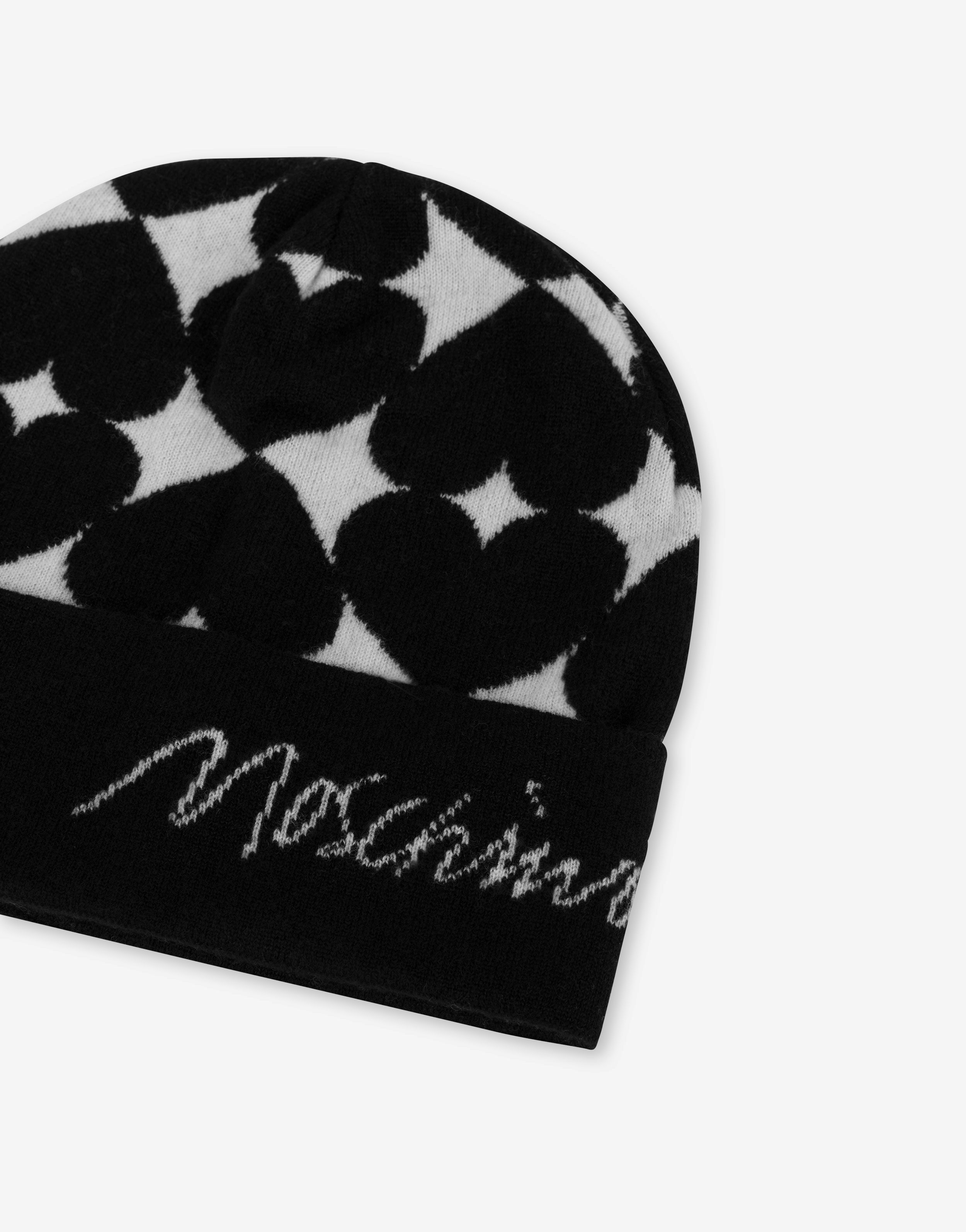 KNIT HAT ALLOVER HEARTS - 3