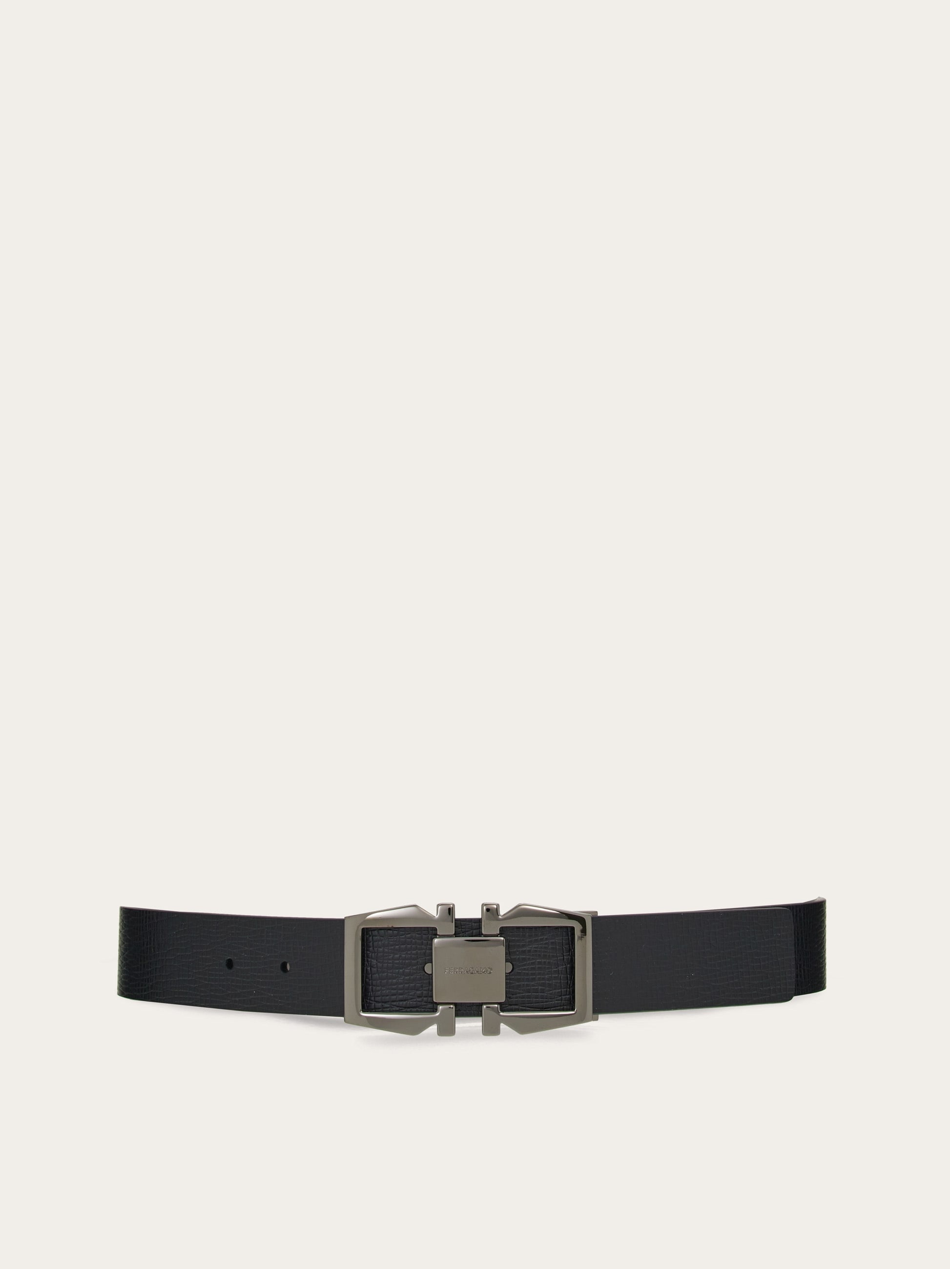 Reversible and adjustable Gancini belt - 1