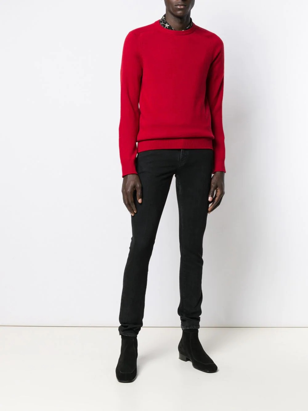 round neck cashmere jumper - 2