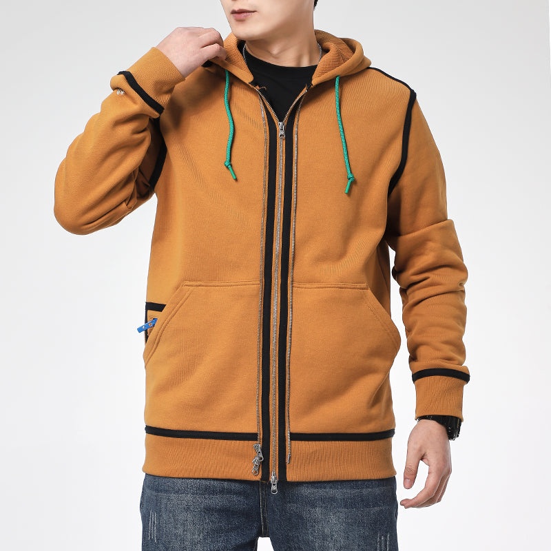 Converse UTILITY FULL ZIP Hoodie DARK SOBA MULTI BROWN 10019463-A13 - 3