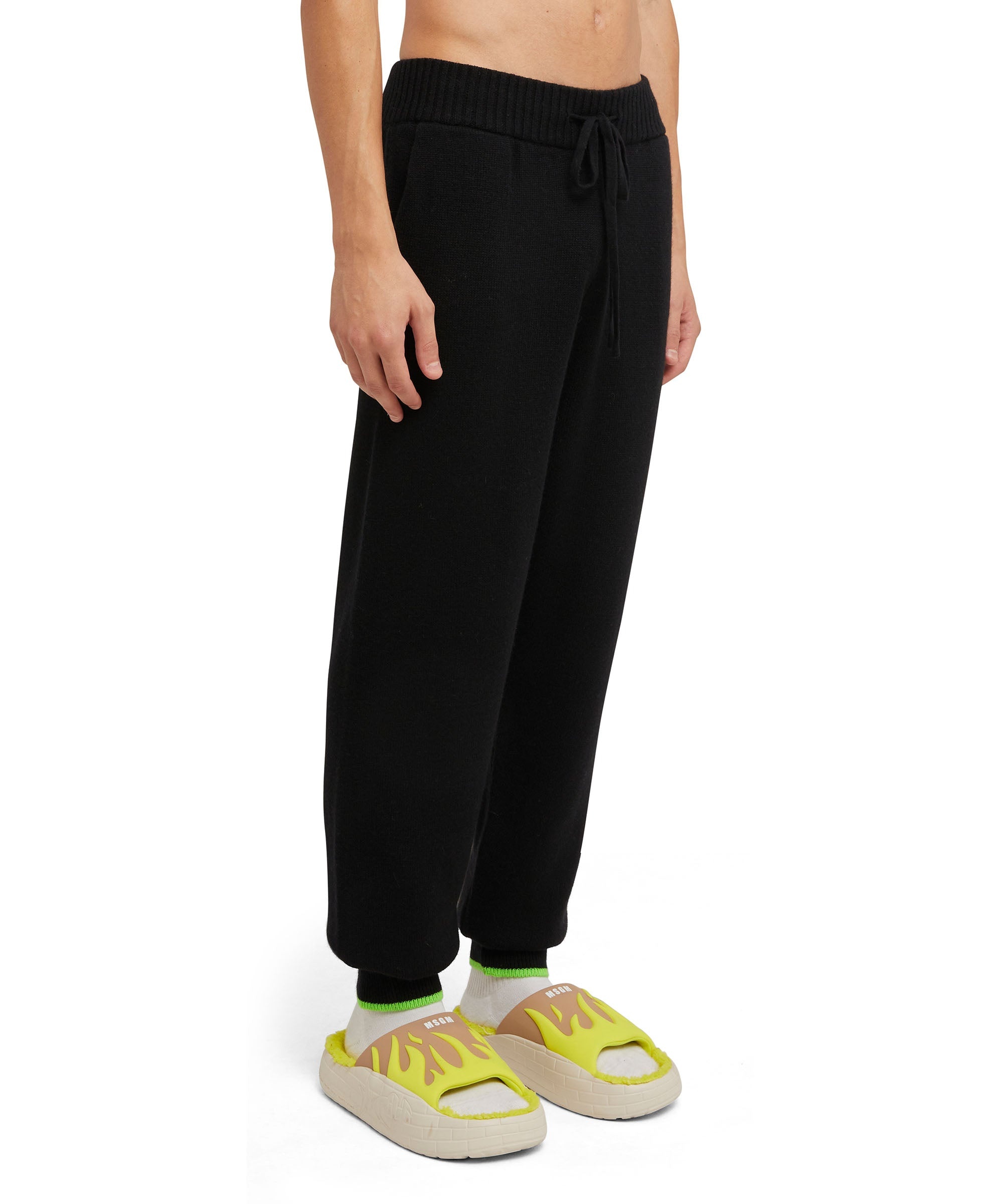 Wool and cashmere track pants - 4