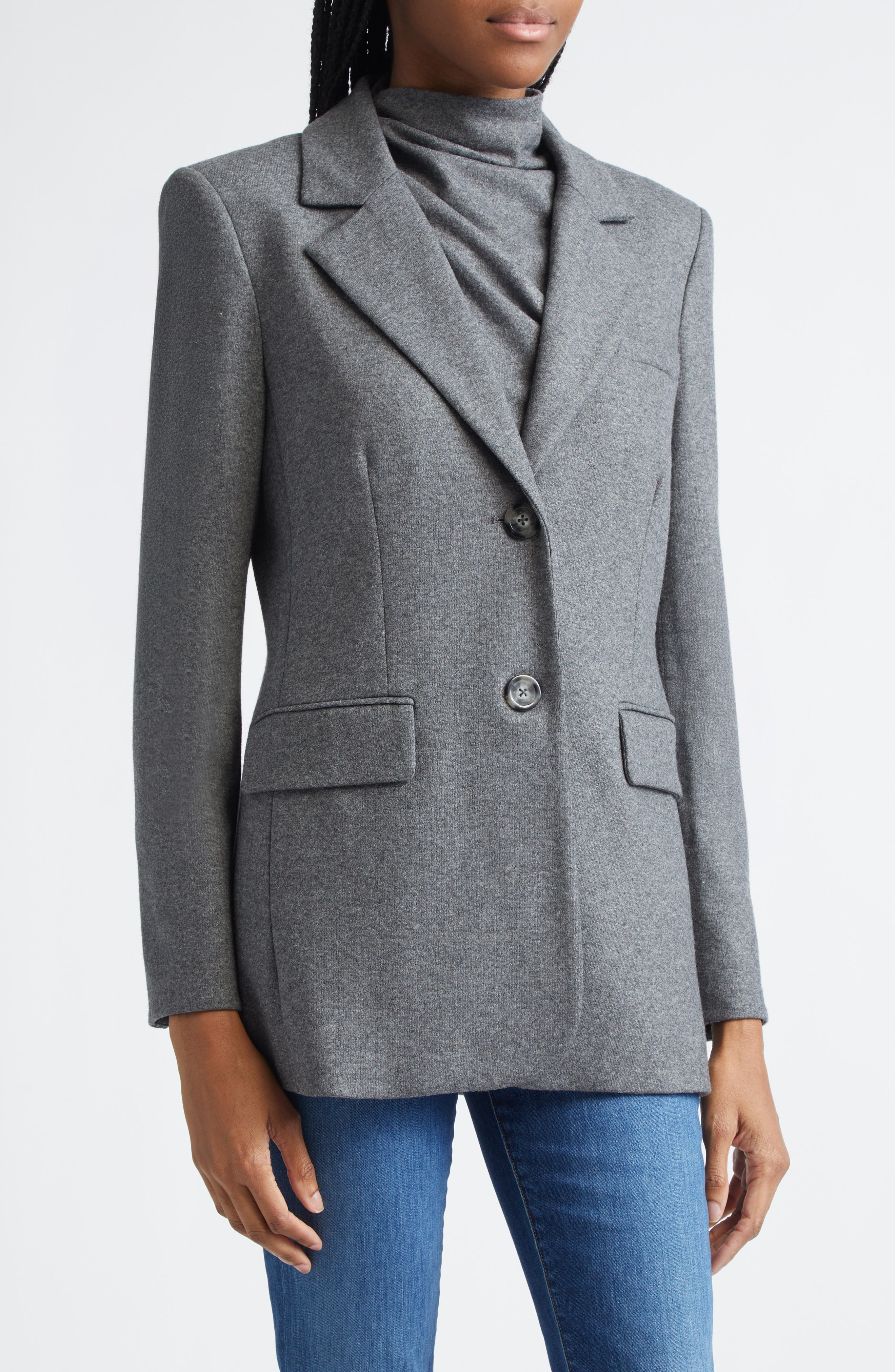 Veronica Beard Ryanne jacket in Medium Heather Grey at Nordstrom - 5