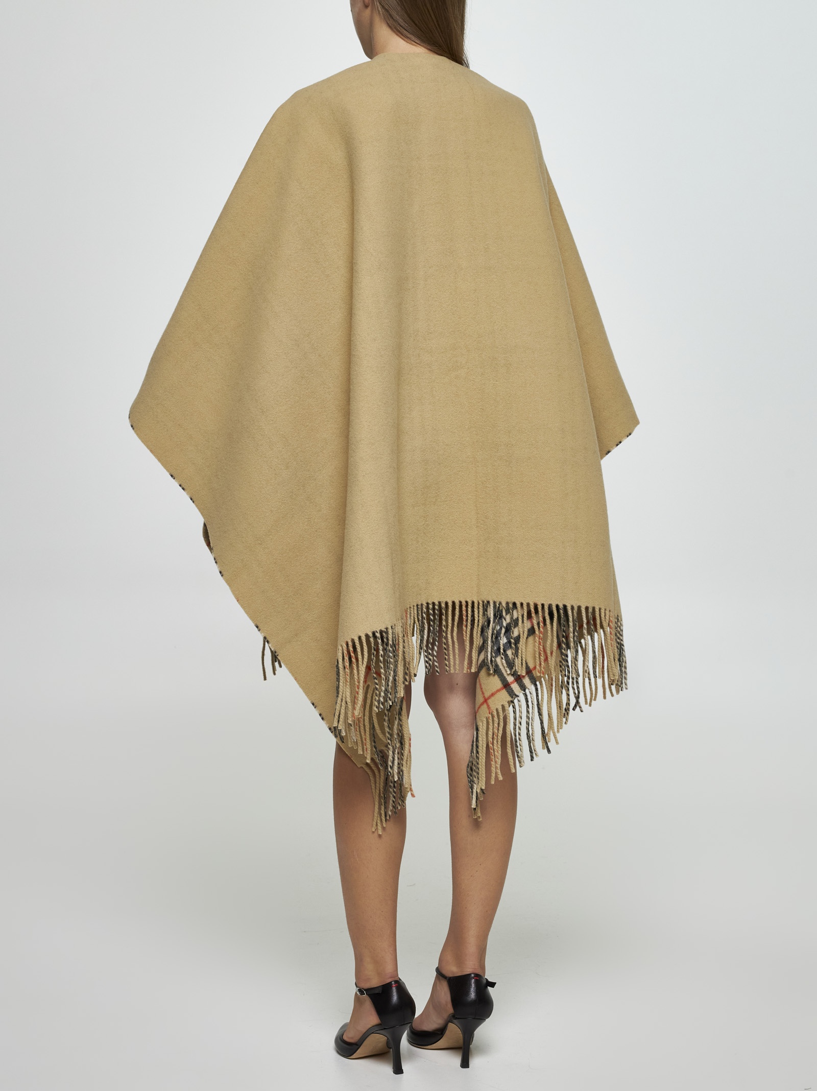 Wool double-face cape - 3