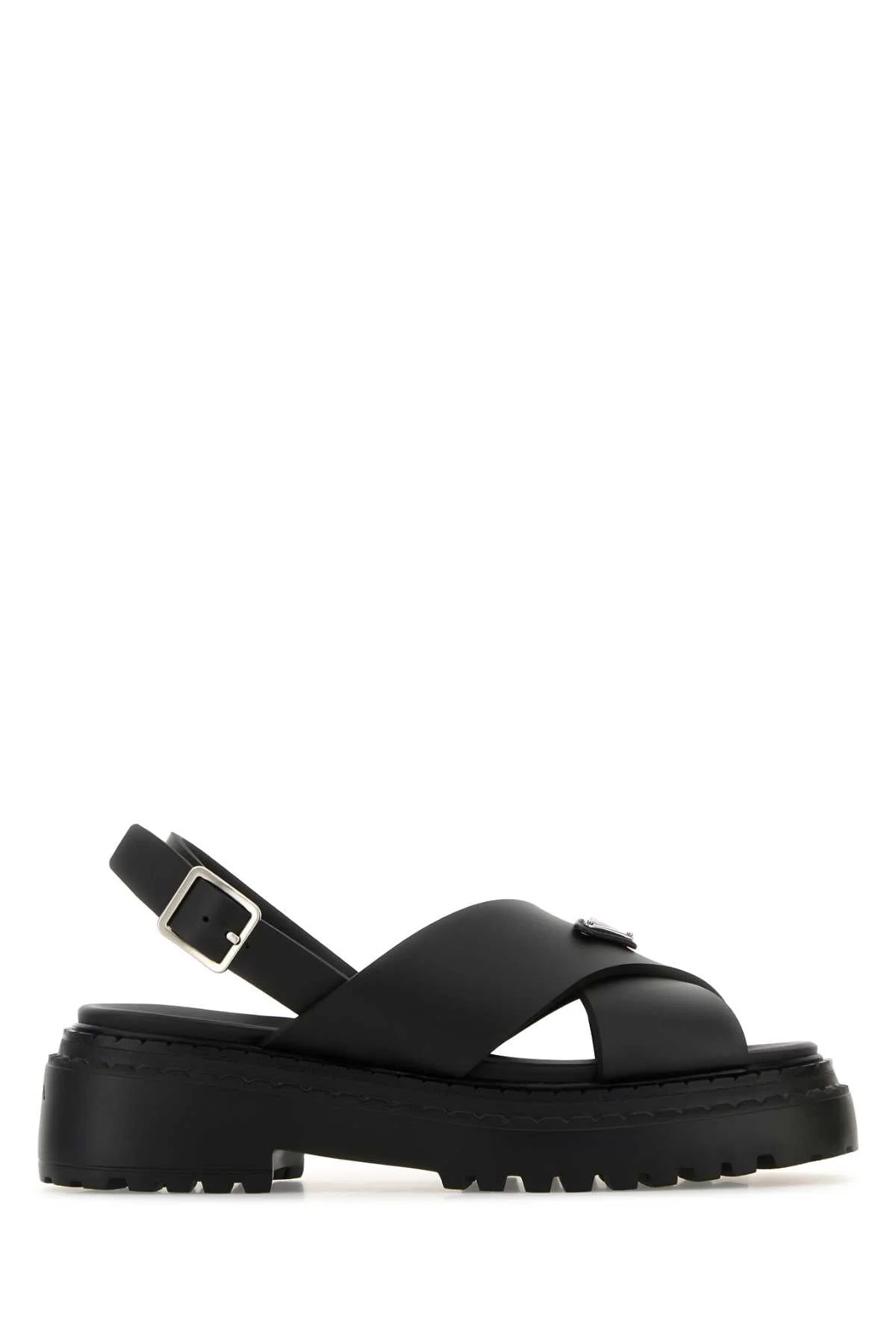 Prada Women Black Rubber Sandals - 1