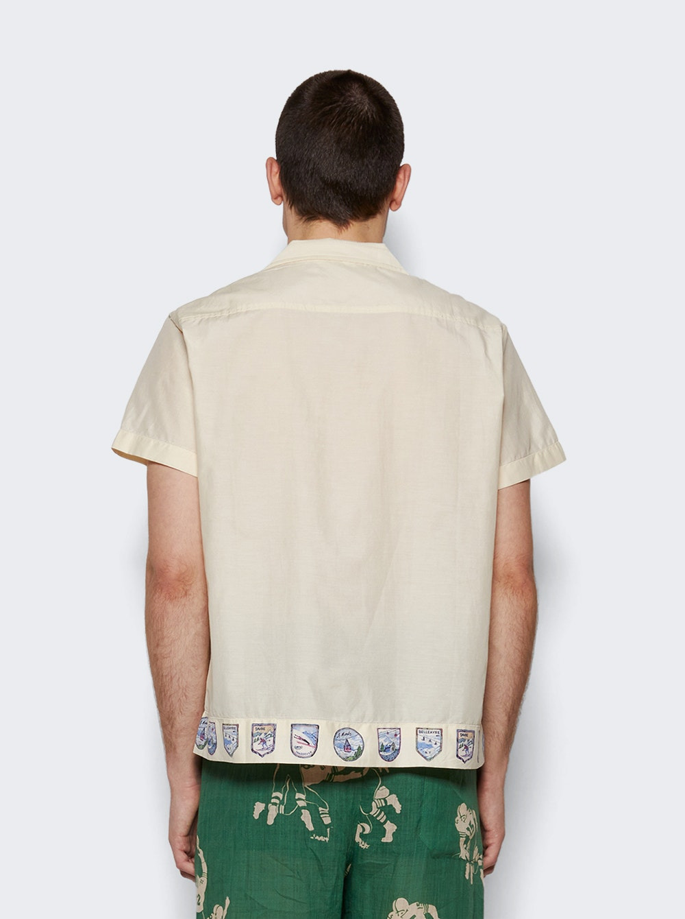 Ski Season Short Sleeve Shirt Ecru - 5