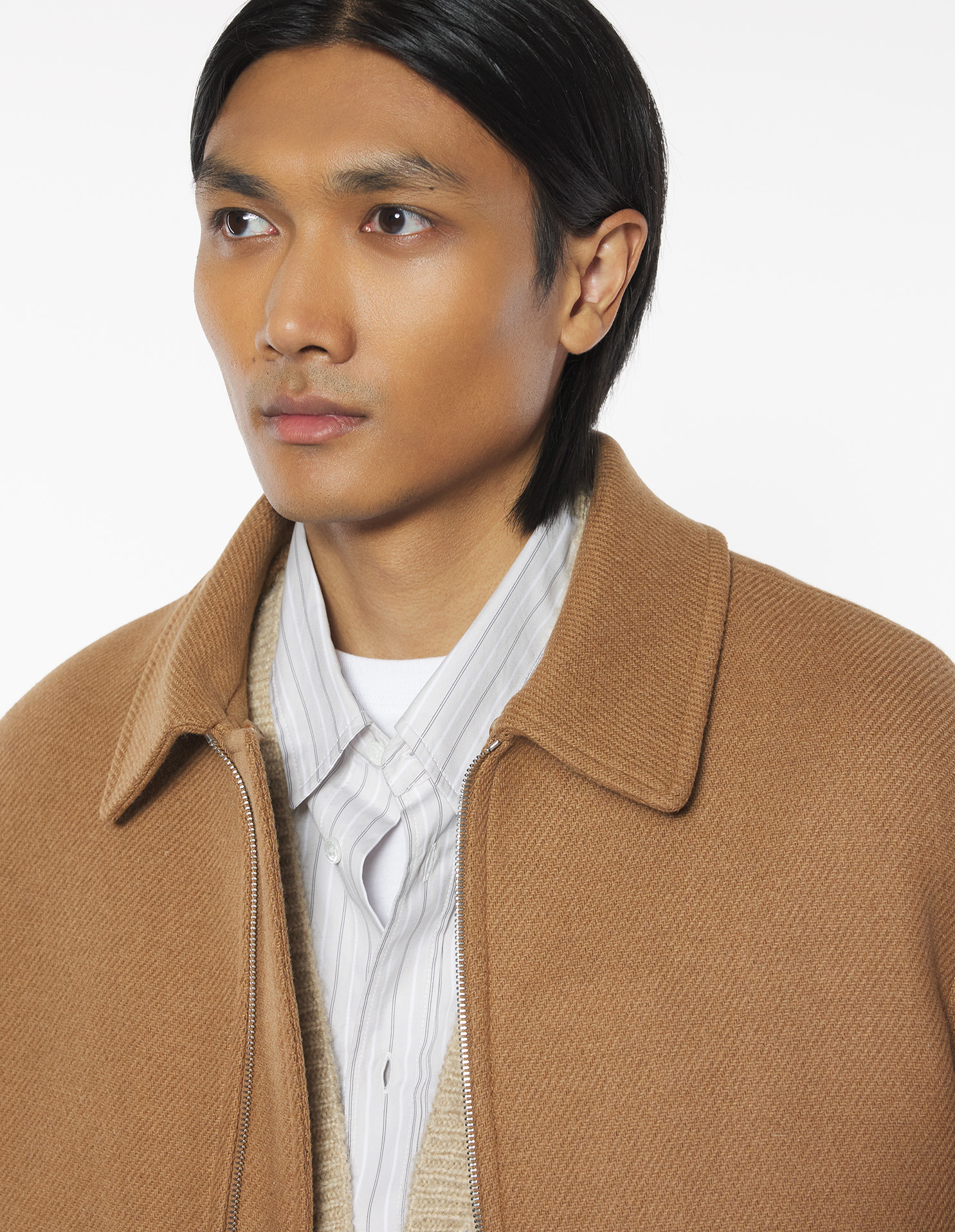 SHEARLING COLLAR JACKET - 6