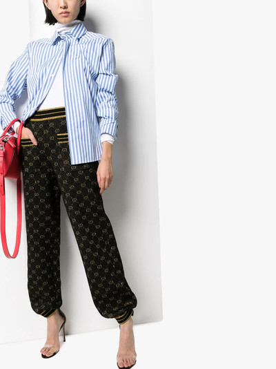 GUCCI GG metallic track pants outlook