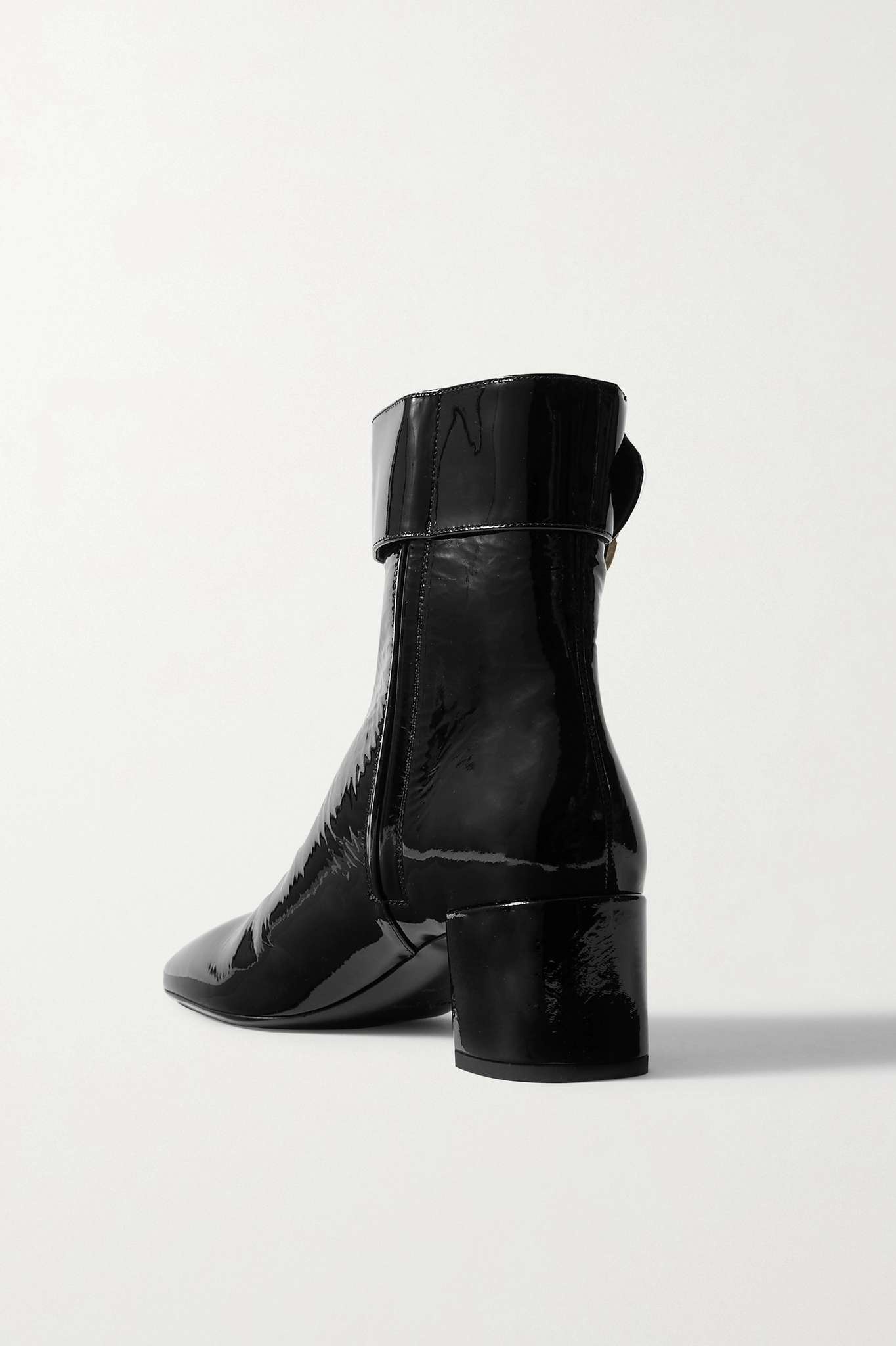 Joplin buckled patent-leather ankle boots - 3