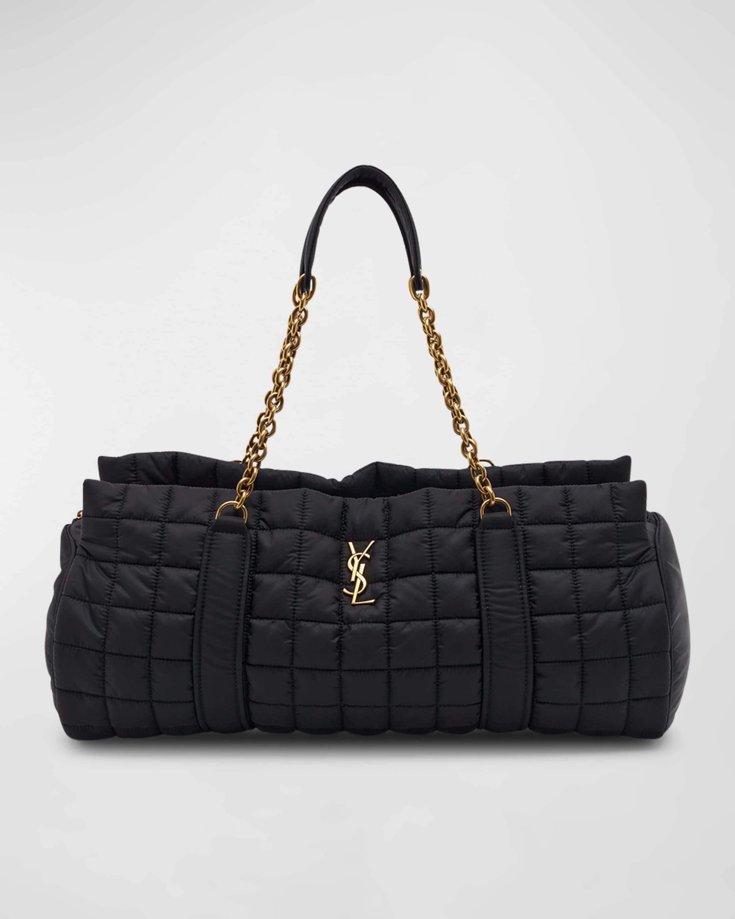 YSL Quilted Nylon Duffel Bag - 1