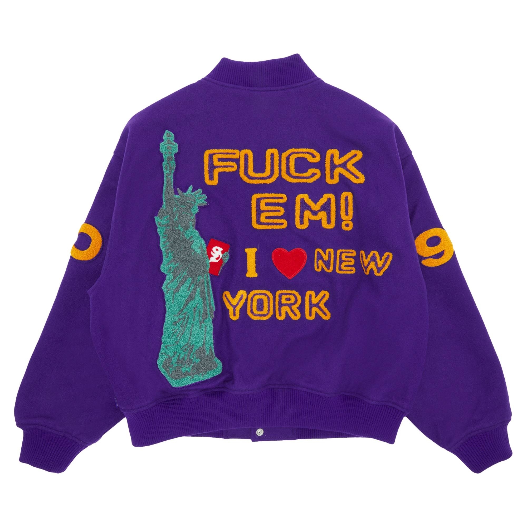 Supreme Tourist Varsity Jacket 'Purple' - 2