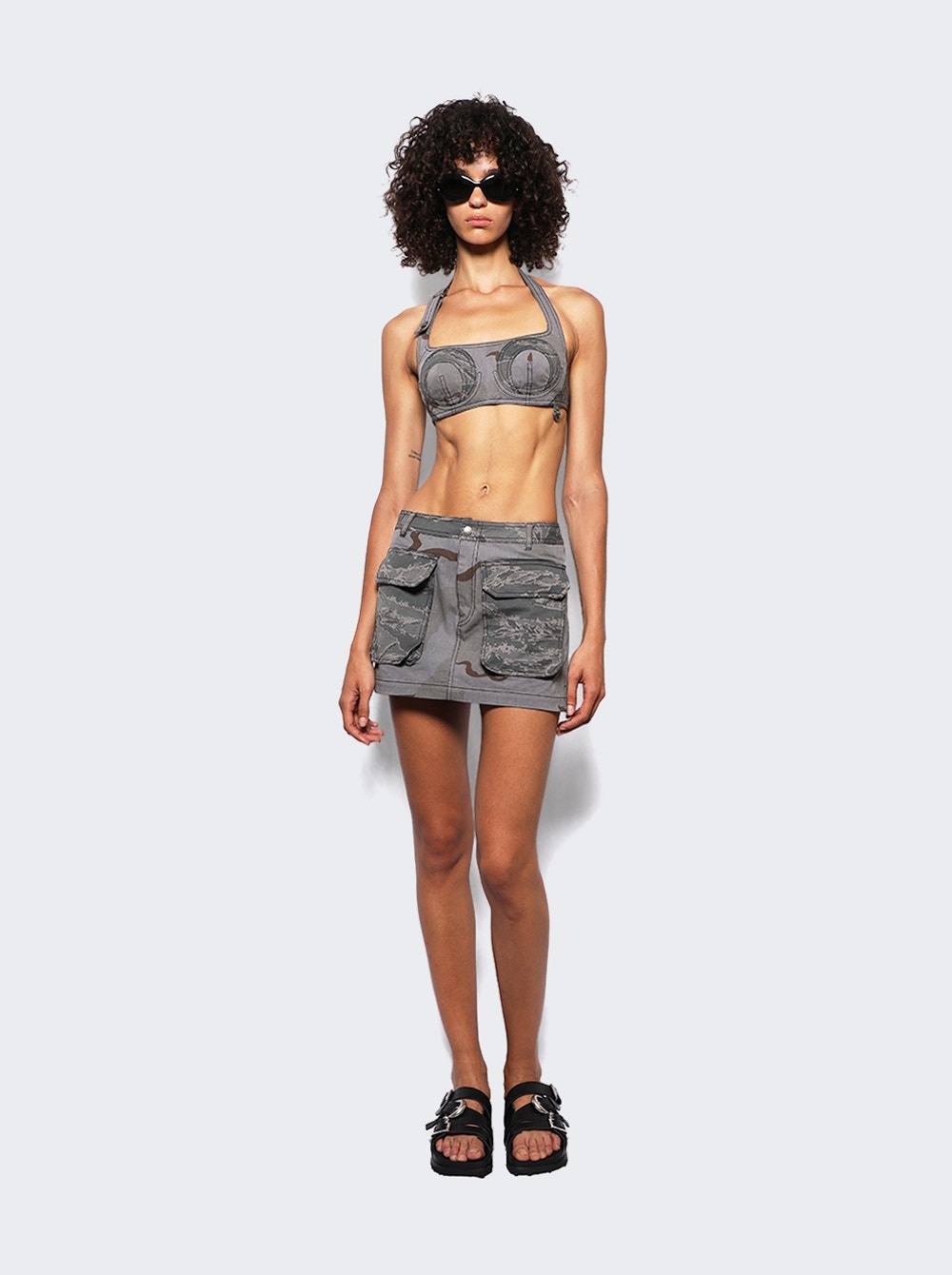 Regenerated Bandeau Top Dark Grey - 2