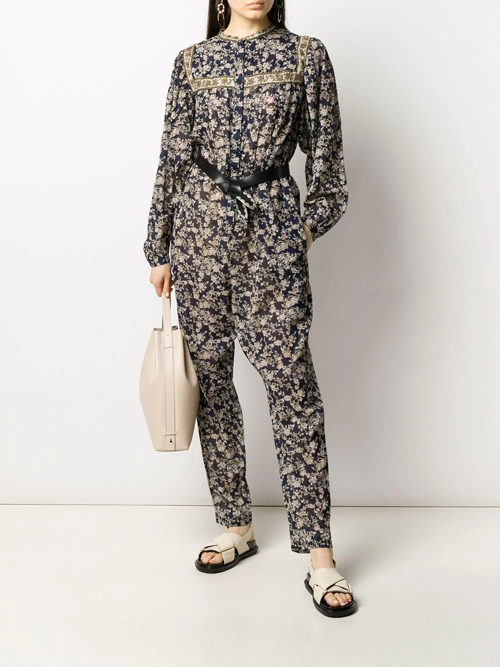 Vasco flora-print jumpsuit - 2