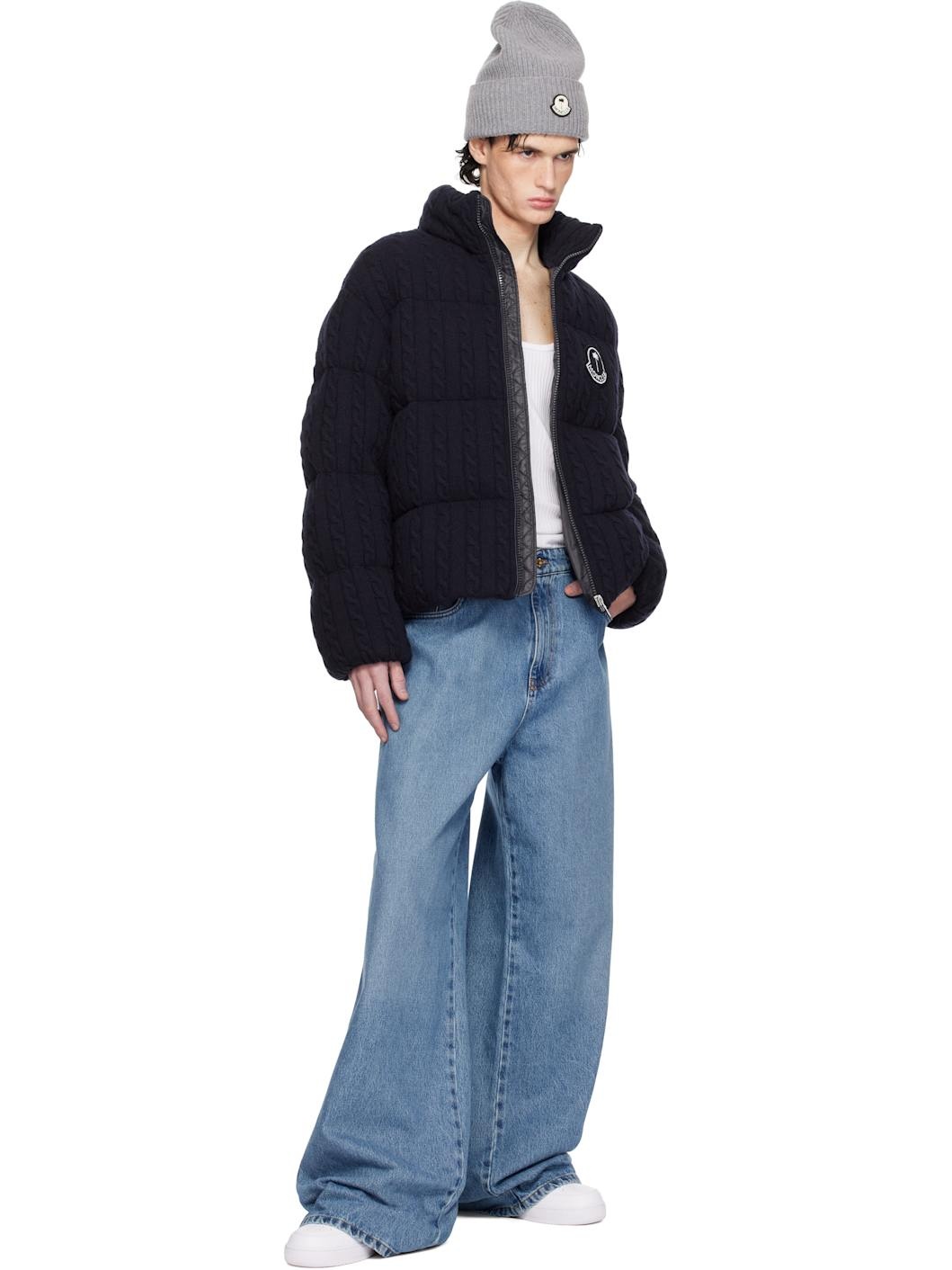 Moncler x Palm Angels Navy Austru Down Jacket - 4