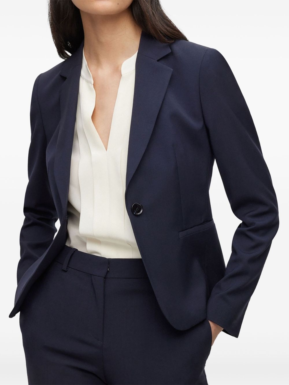 single-breasted blazer - 5