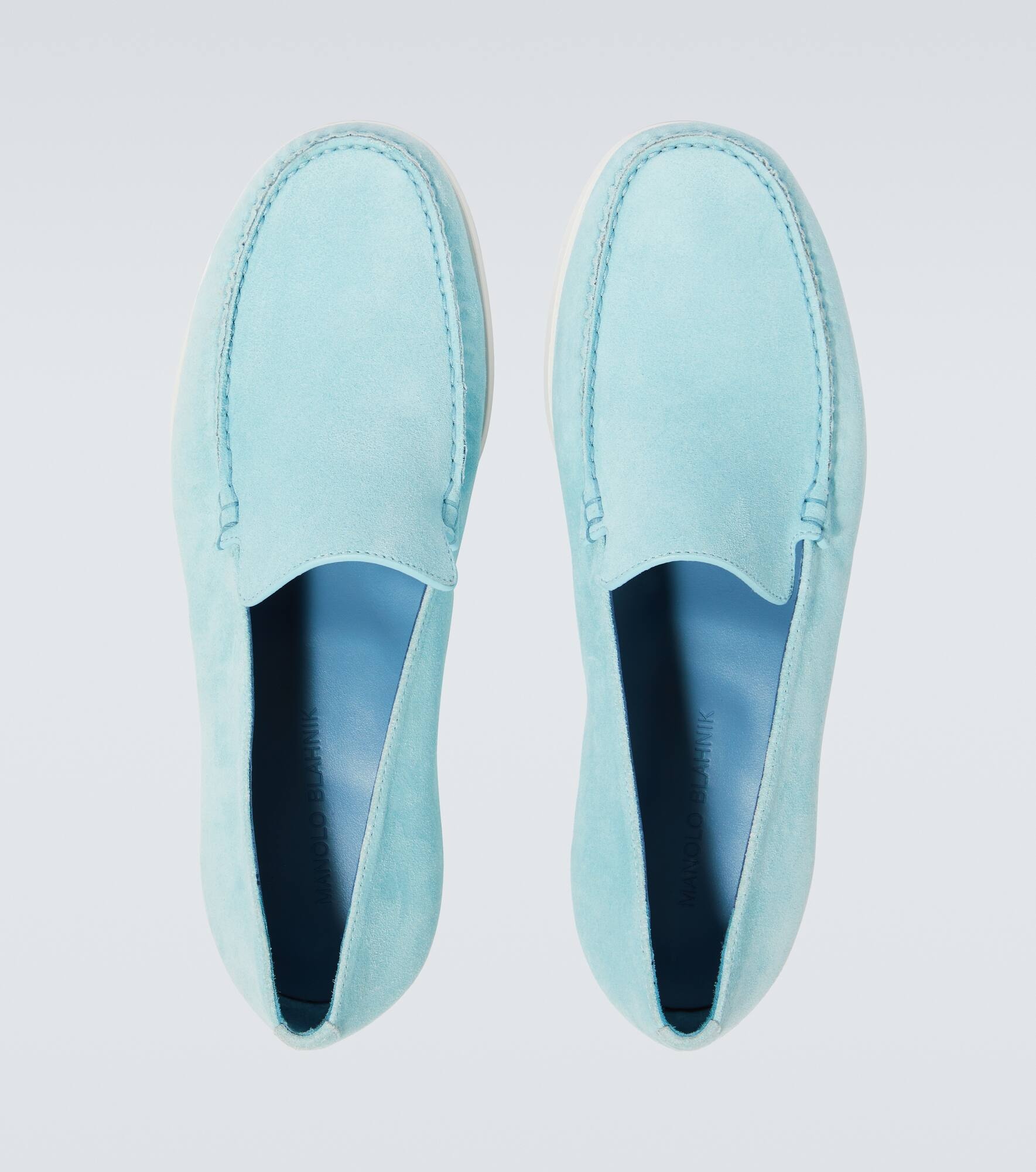 Monaco suede loafers - 4
