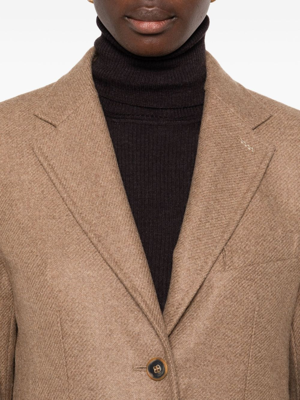 patch-pocket notched  jacket - 5