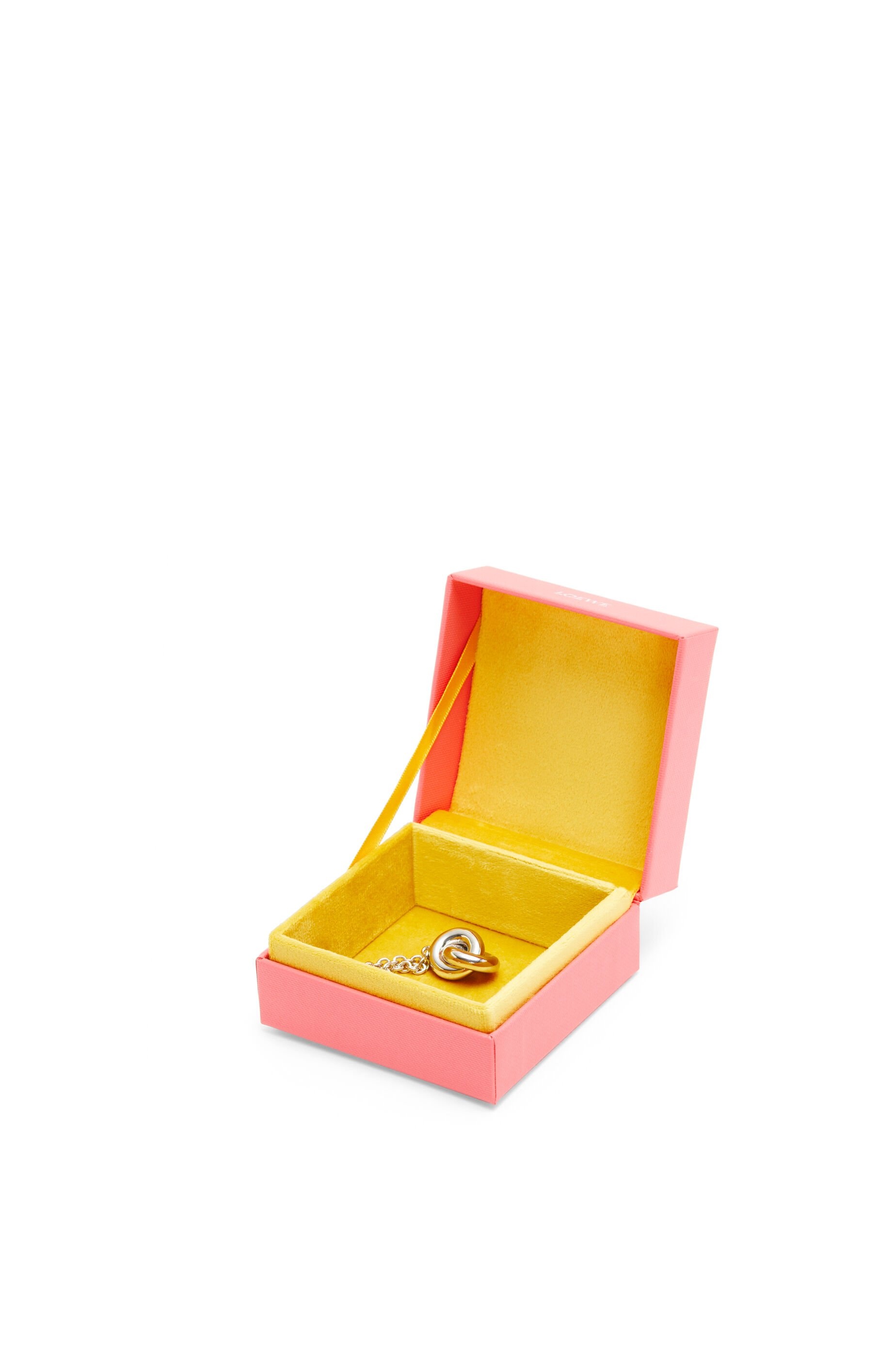 Donut single link necklace in sterling silver - 4