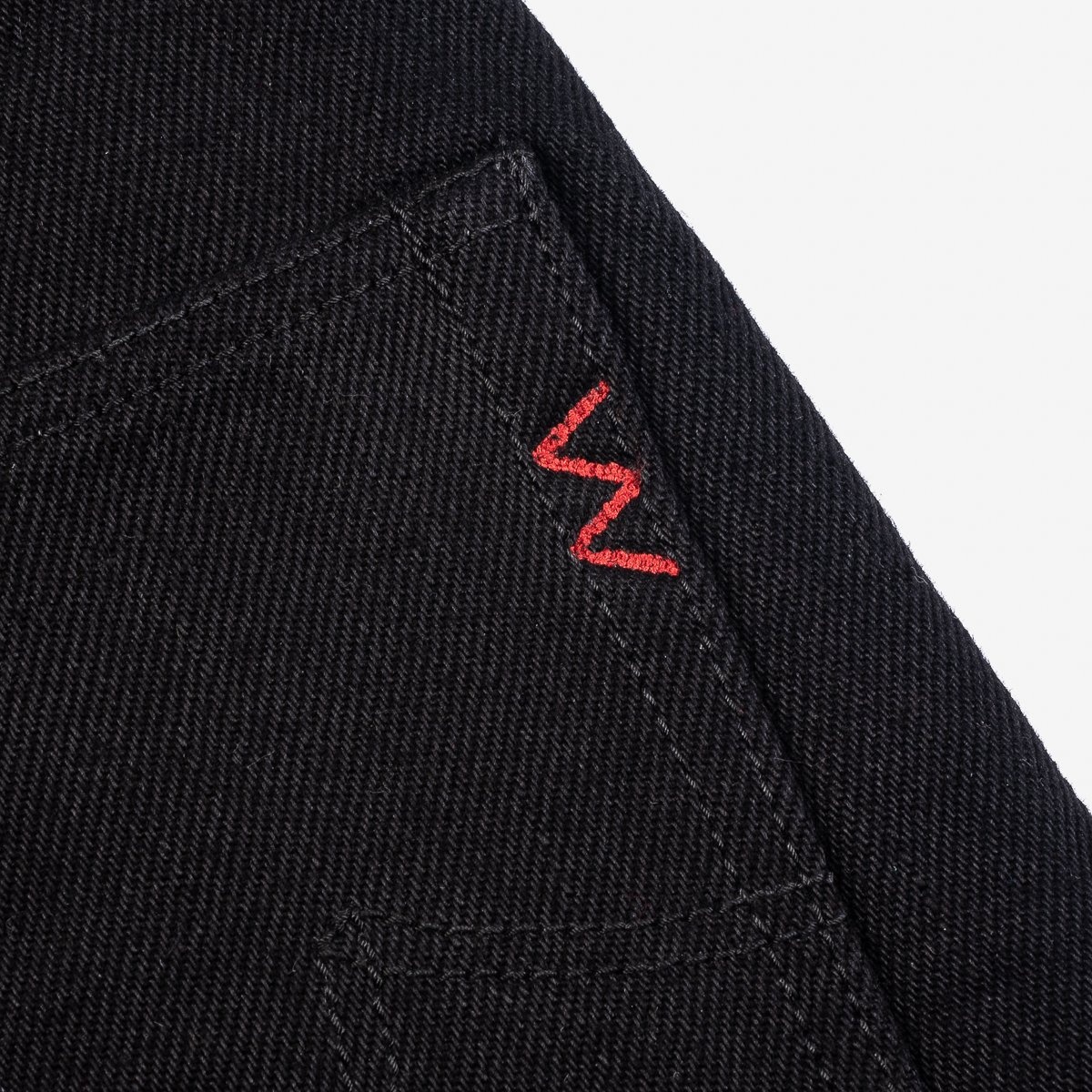 IH-634S-SBG 21oz Selvedge Denim Straight Cut Jeans -  Superblack (Fades To Grey) - 8