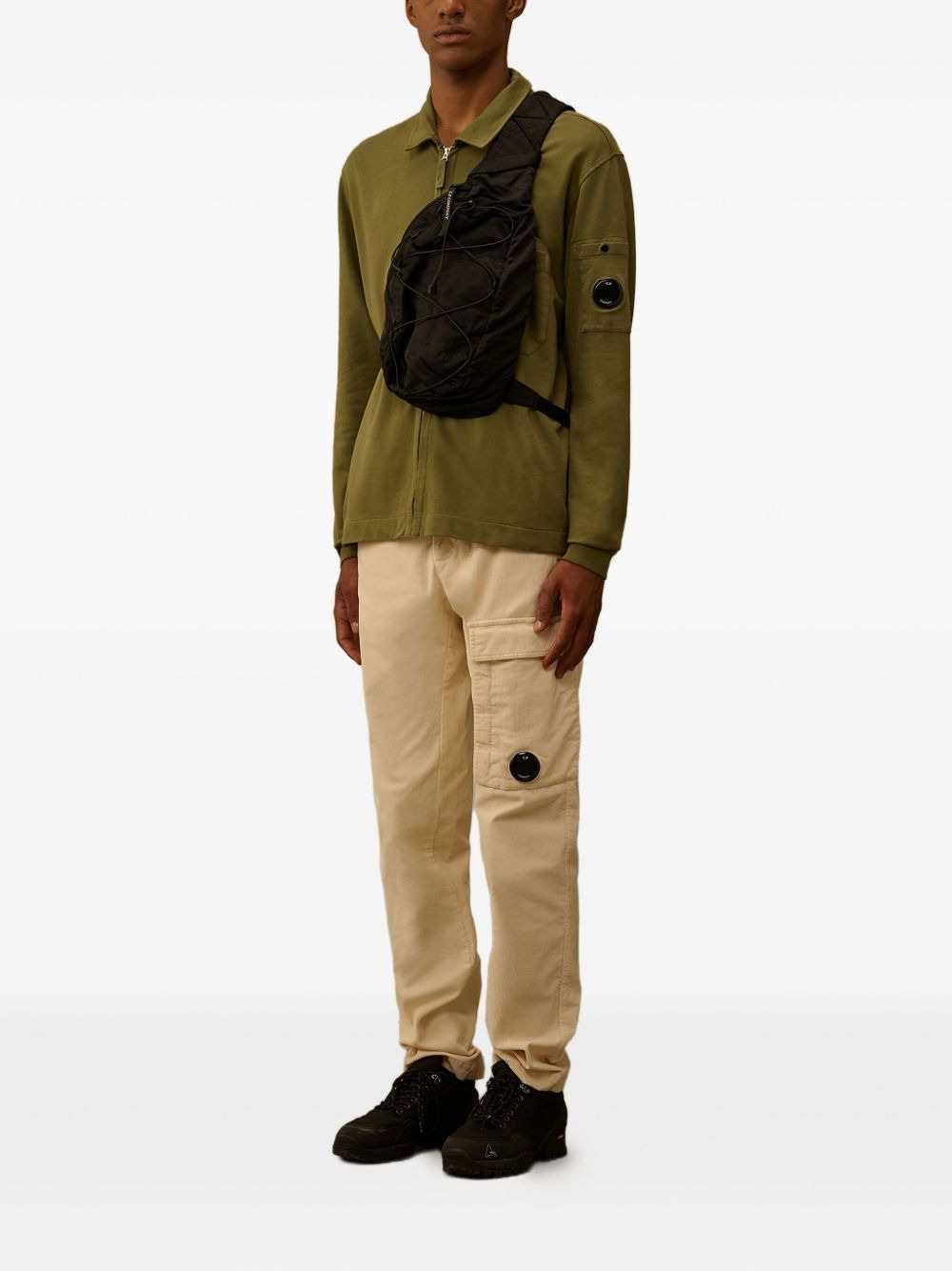zip-pocket cotton overshirt - 2