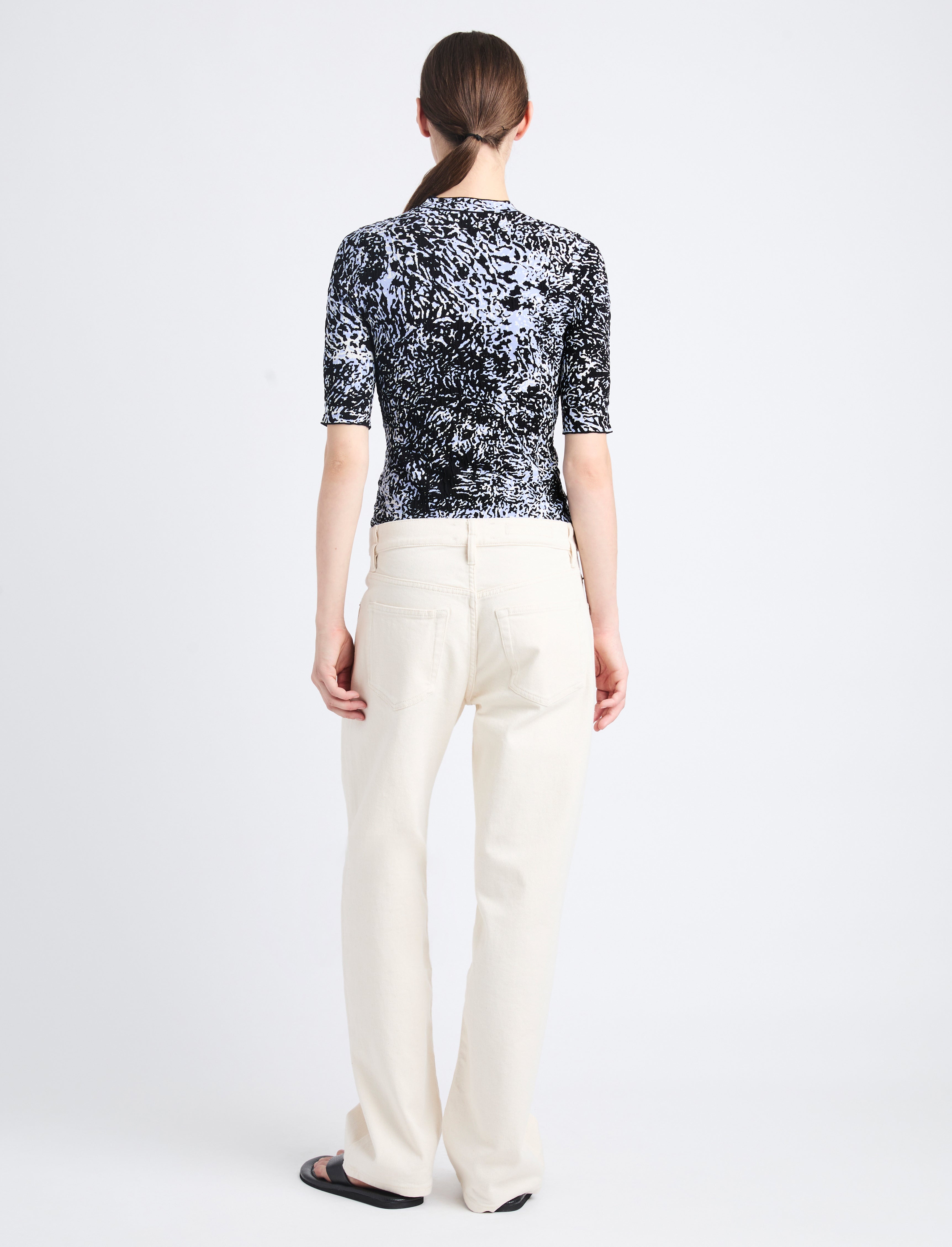 Greta Top in Printed Jacquard - 5