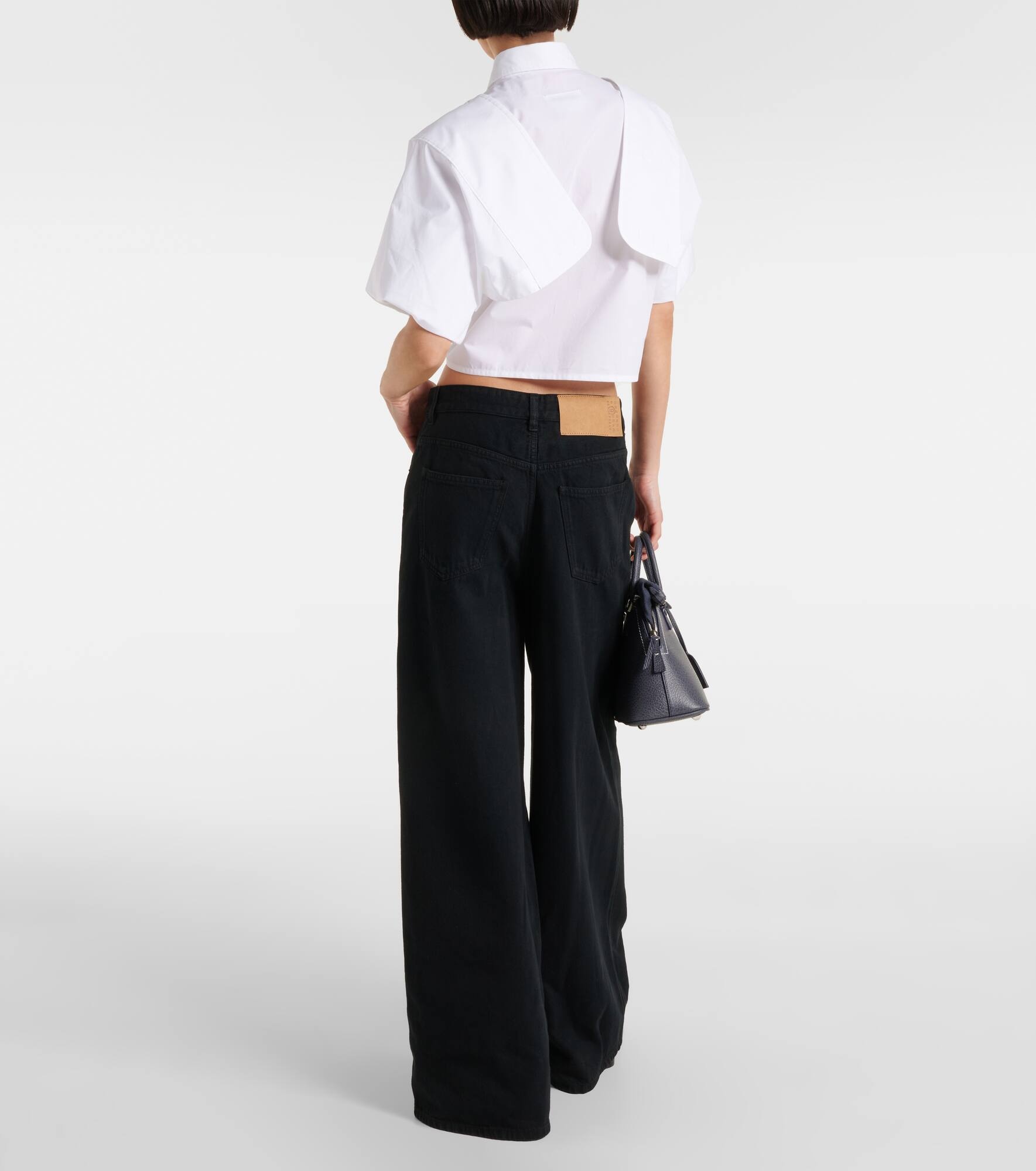 Cotton cropped shirt - 3