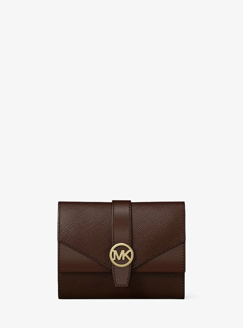 Greenwich Medium Saffiano Leather Trifold Wallet - 1