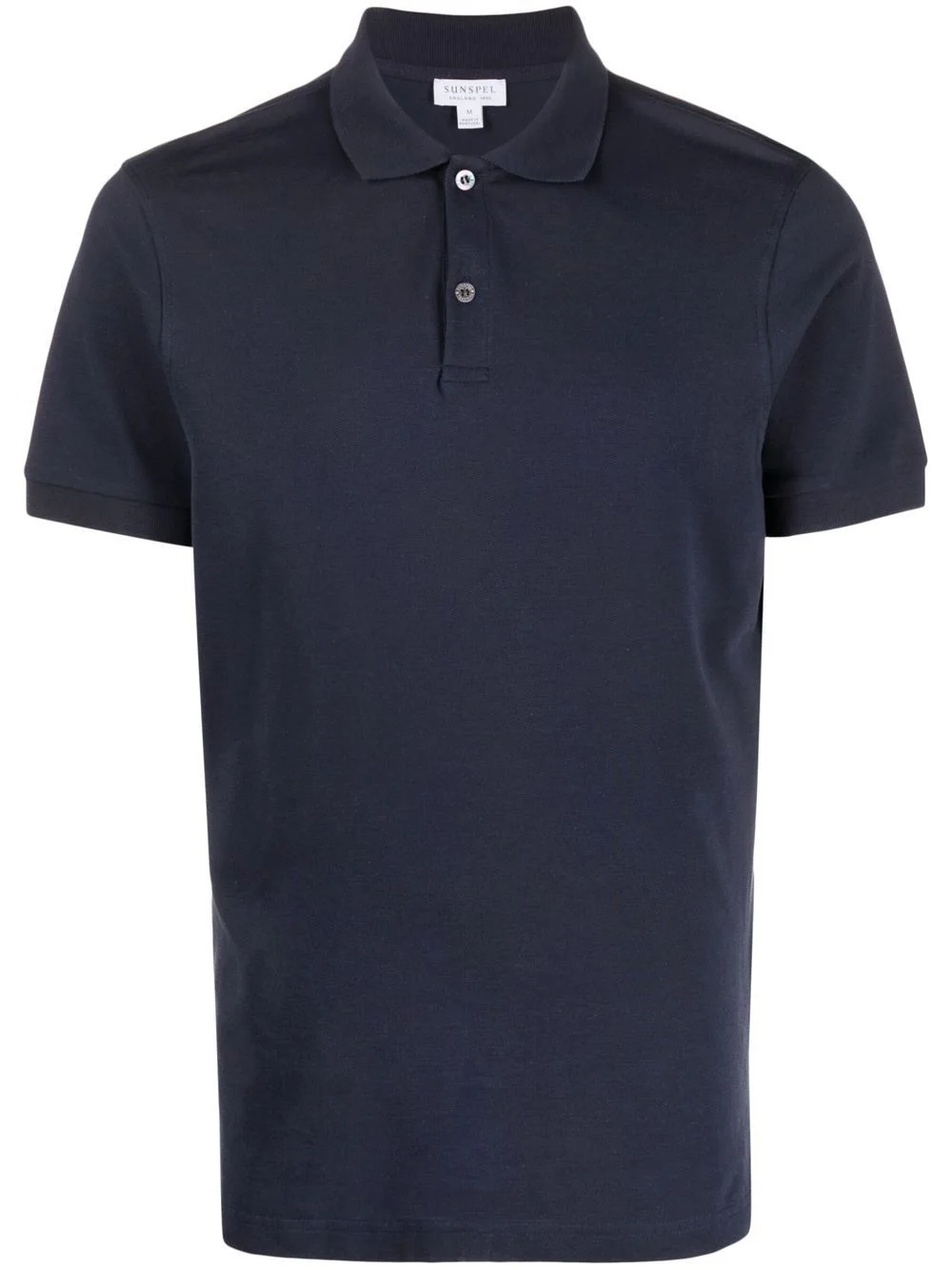 short-sleeve cotton polo shirt - 1