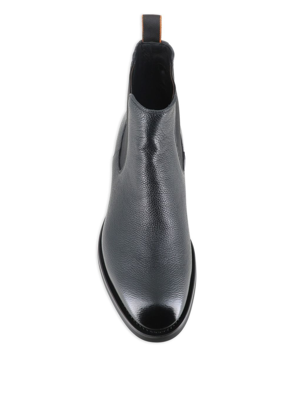 elastic-panel leather boots - 3