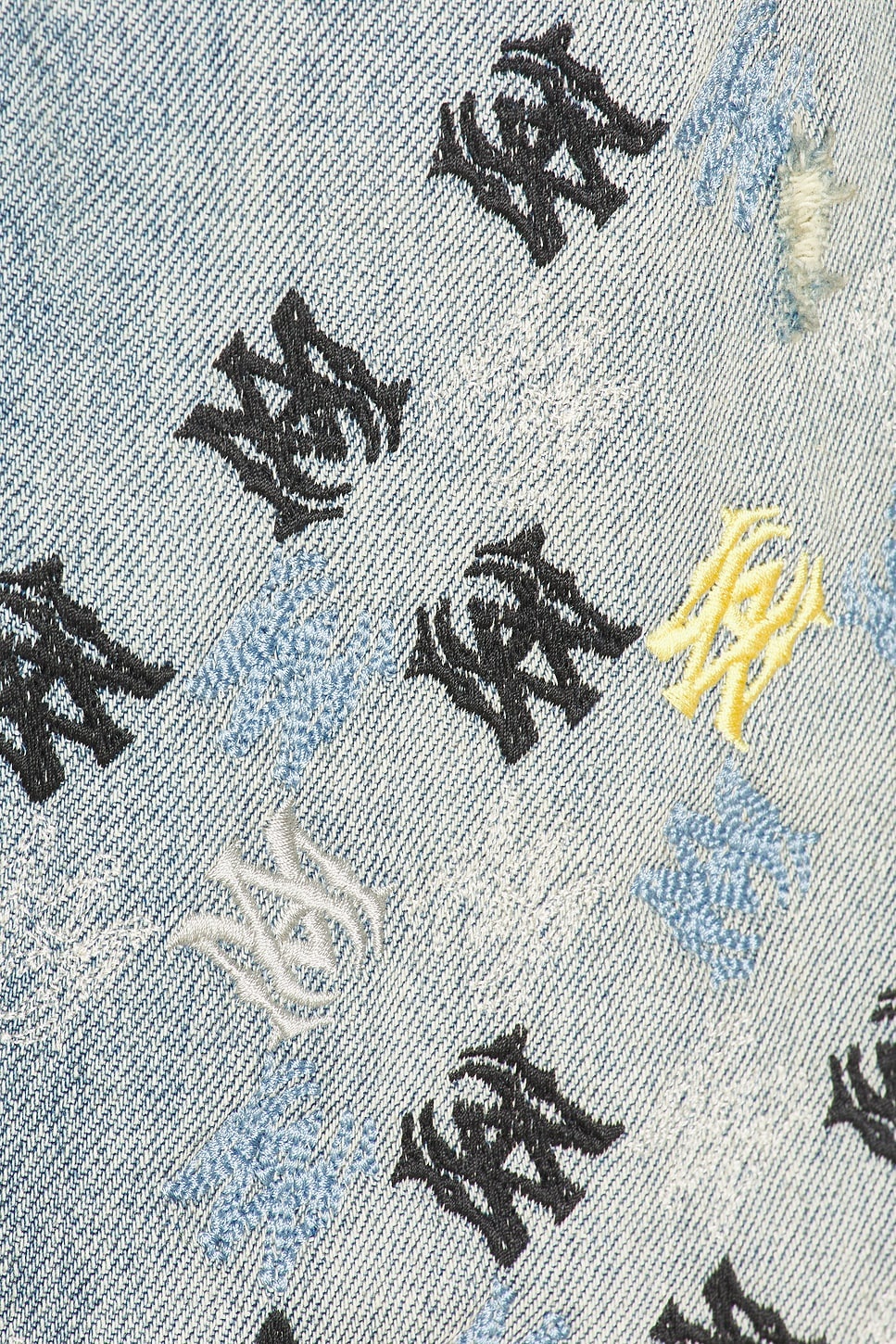 MA Quad Embroidered Flared Jean - 3